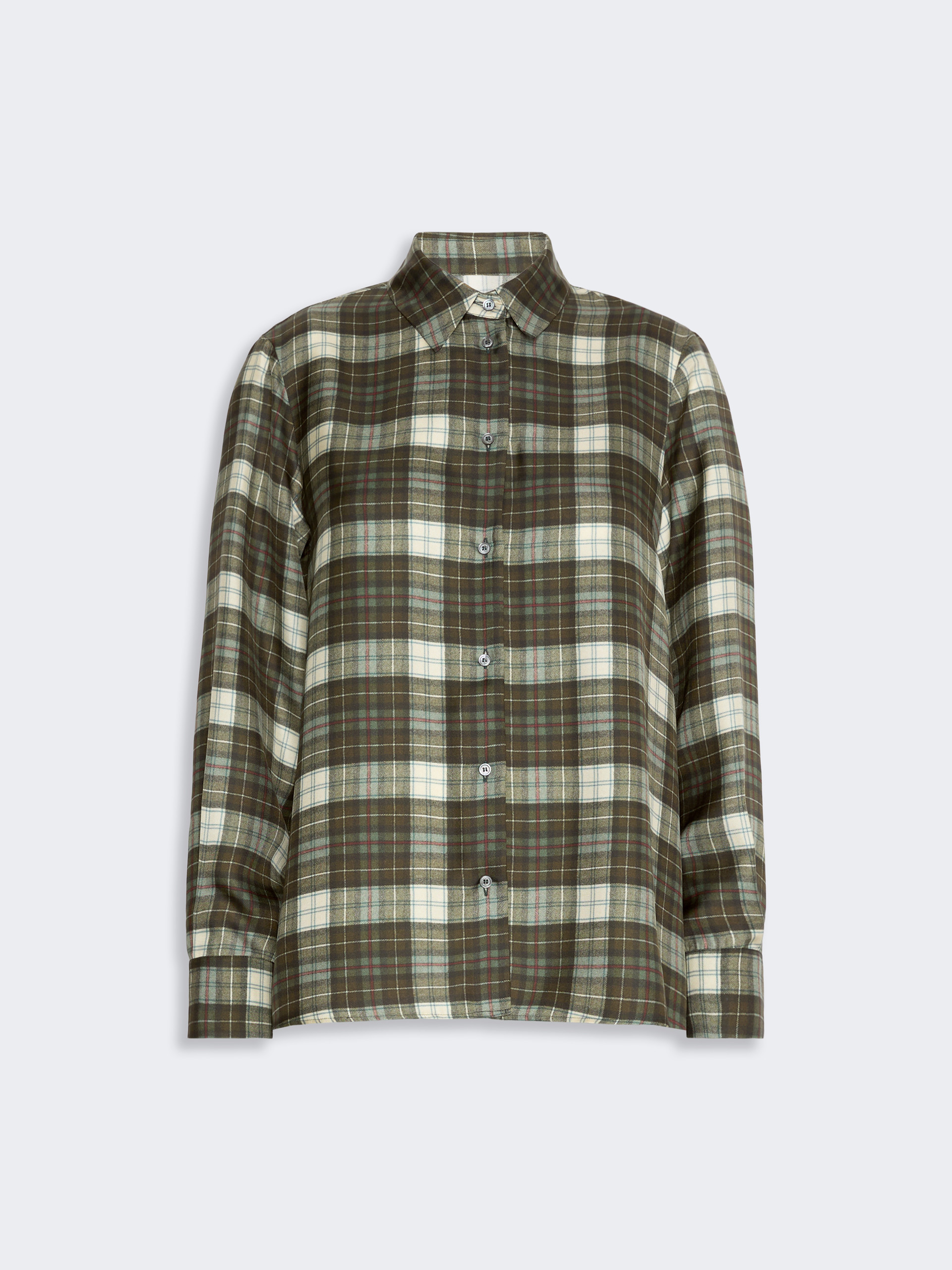 Checked silk twill shirt - Weekend Max Mara - 5