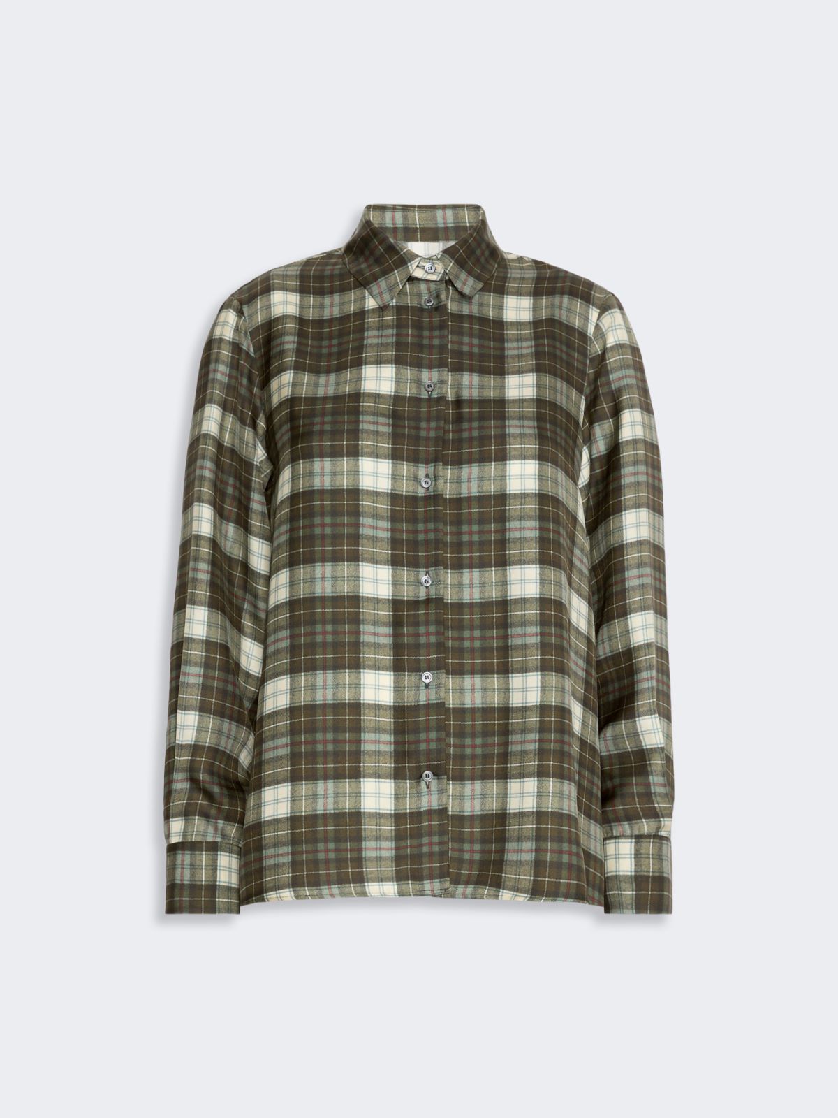 Checked silk twill shirt - Weekend Max Mara - 5