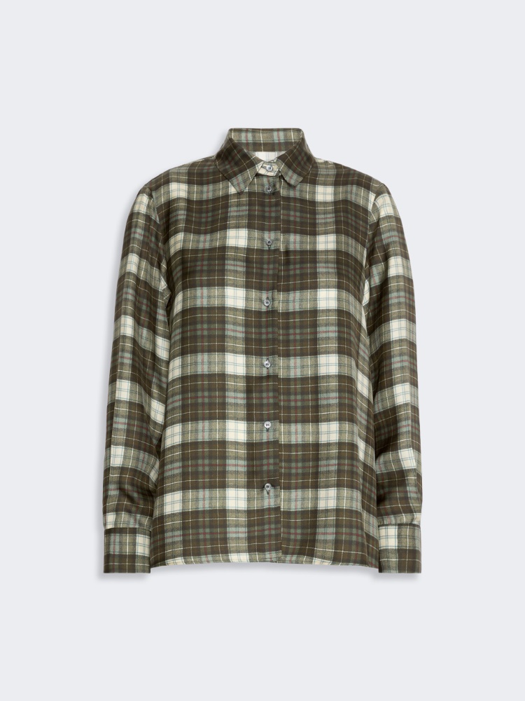 Checked silk twill shirt - Weekend Max Mara - 2