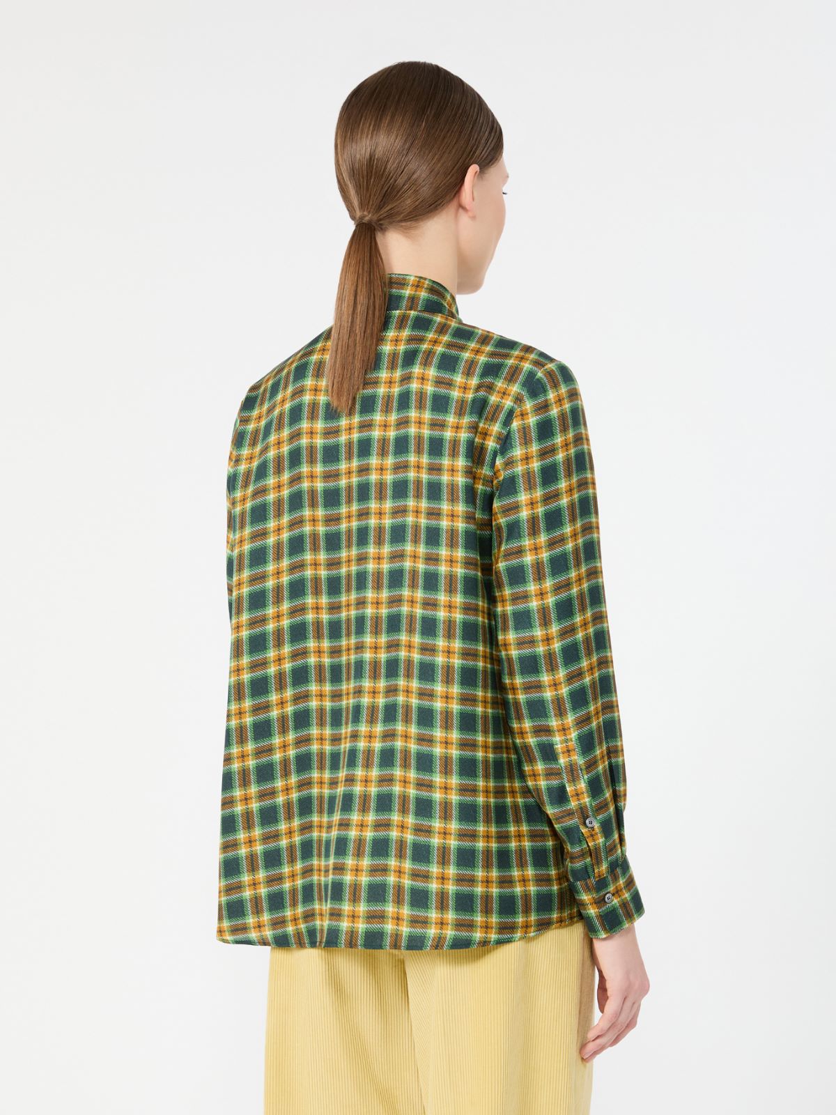 Checked silk twill shirt - Weekend Max Mara - 3