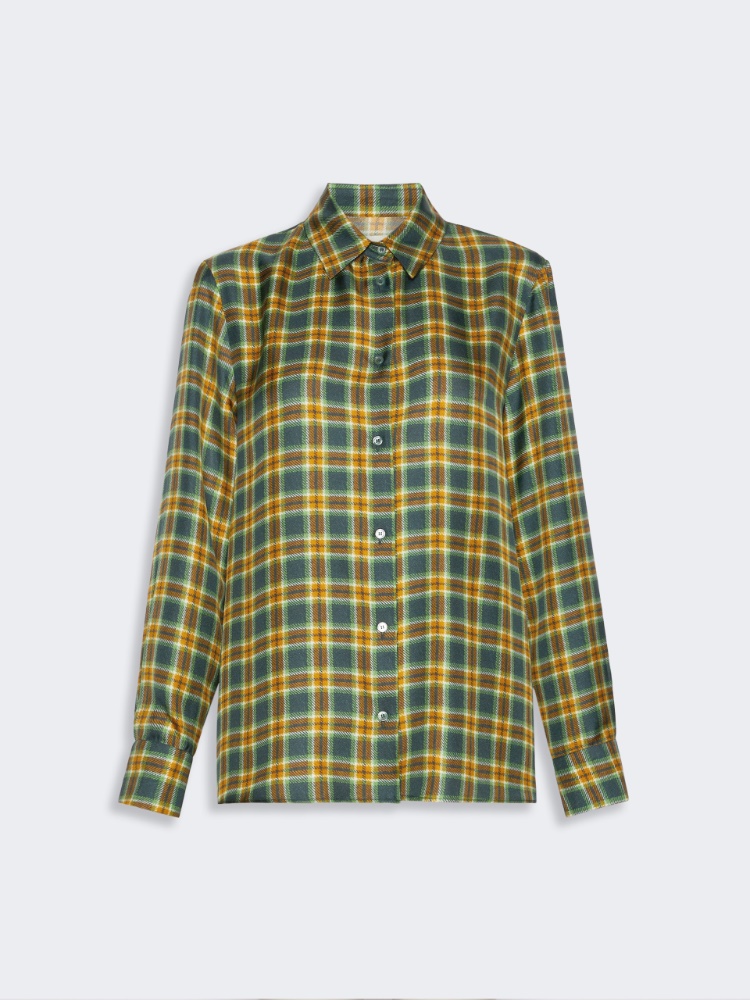 Checked silk twill shirt - Weekend Max Mara - 2