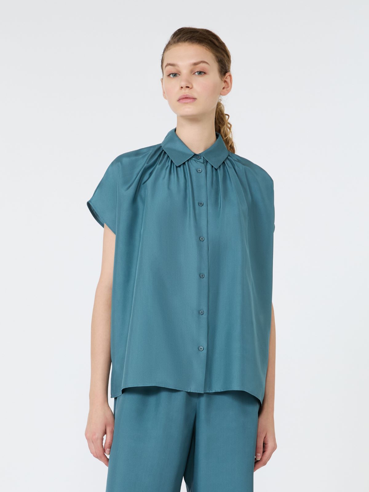 Loose shirt in habotai silk - Weekend Max Mara - 2