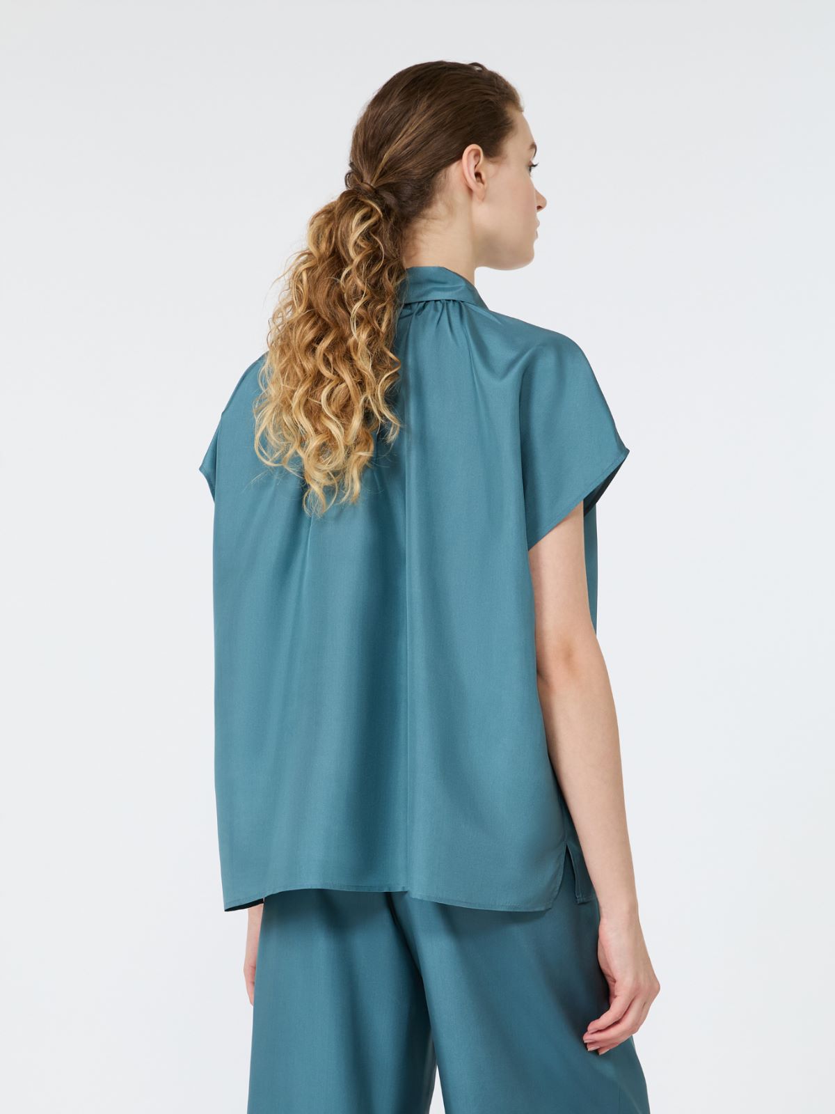 Loose shirt in habotai silk - Weekend Max Mara - 3