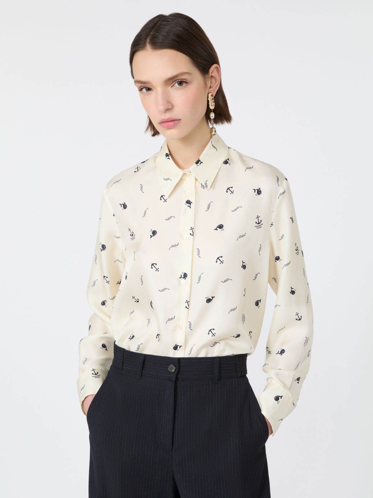 Printed silk shirt - Weekend Max Mara - 4