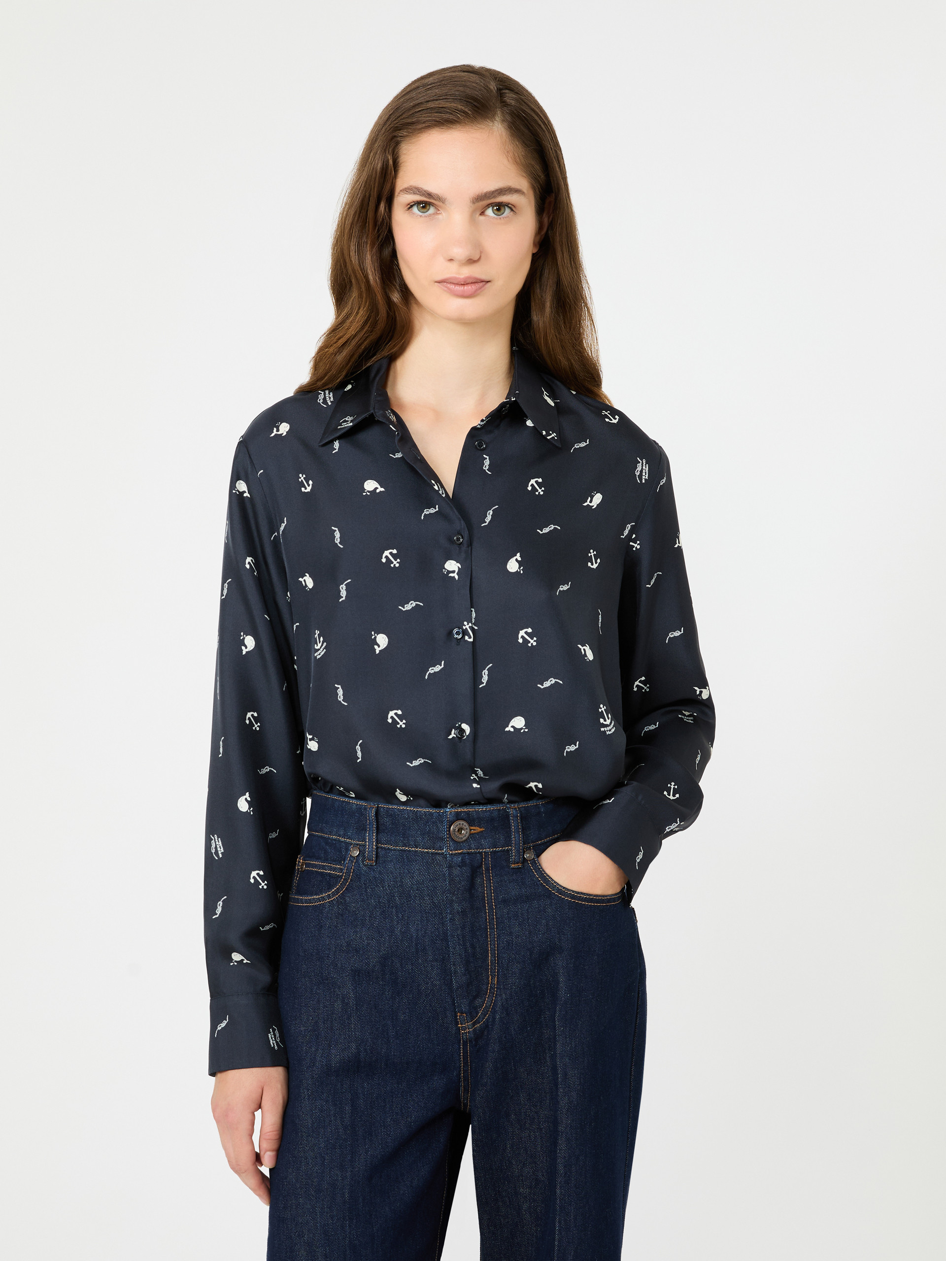 Printed silk shirt - Weekend Max Mara - 4