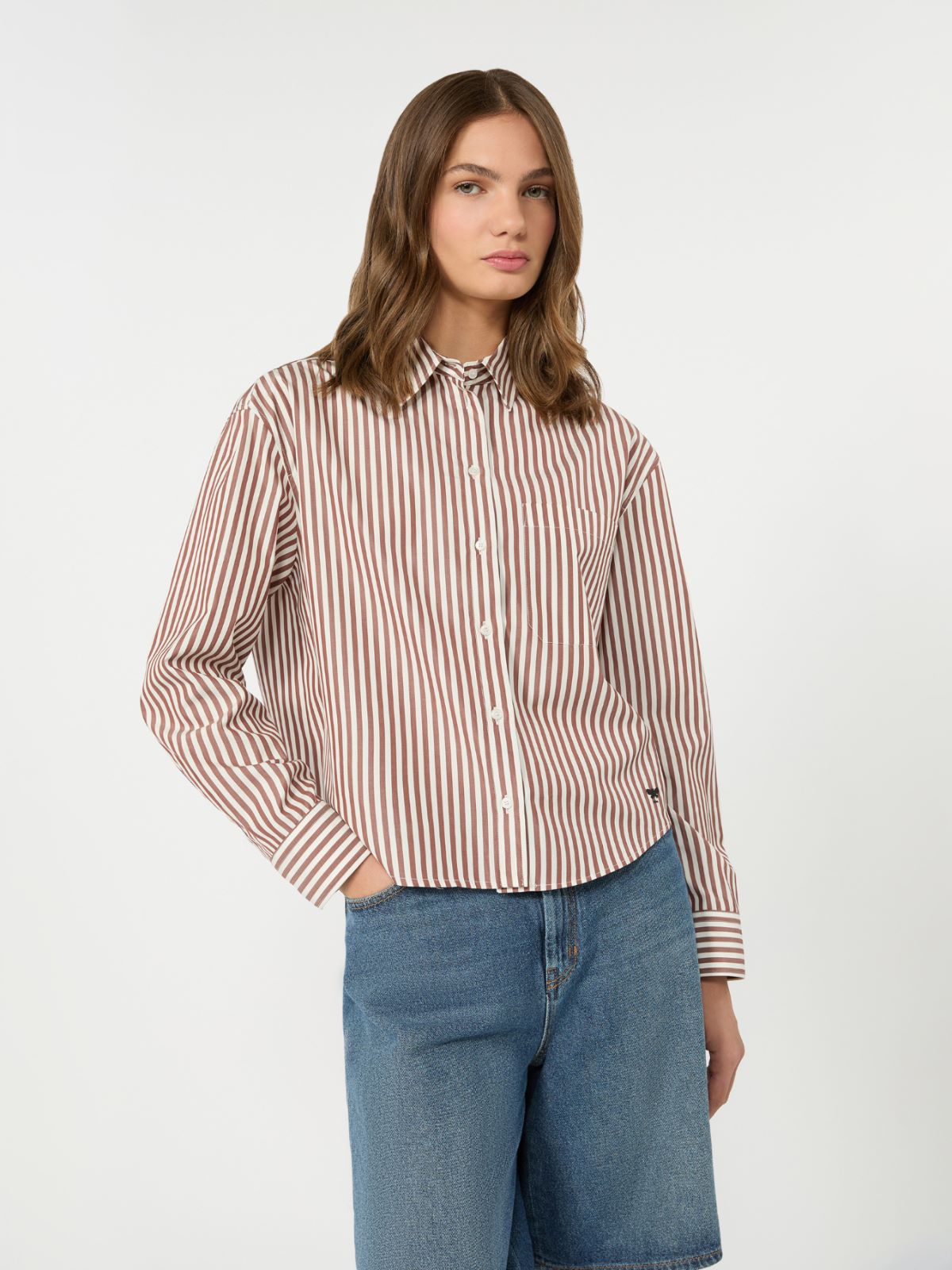 Cotton poplin shirt - TERRA COTTA - Weekend Max Mara - 4