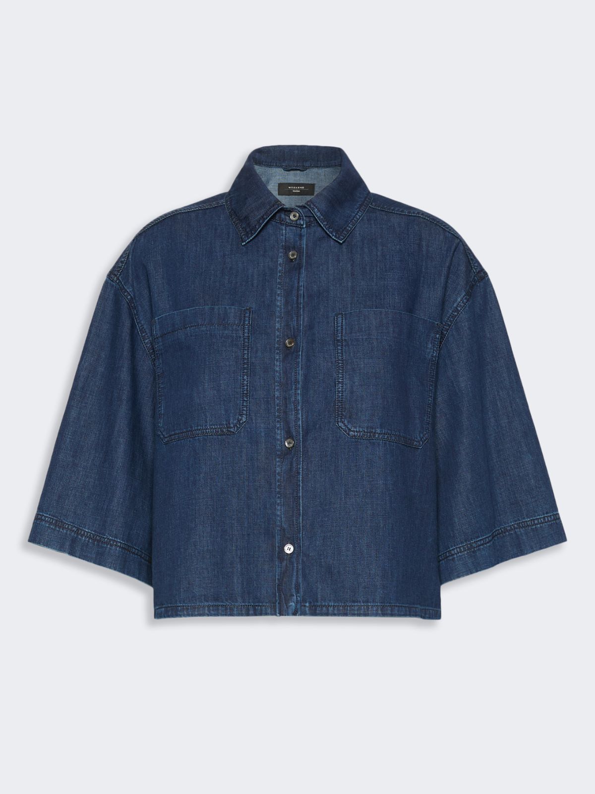 Camicia boxy in denim - BLU - Weekend Max Mara - 5