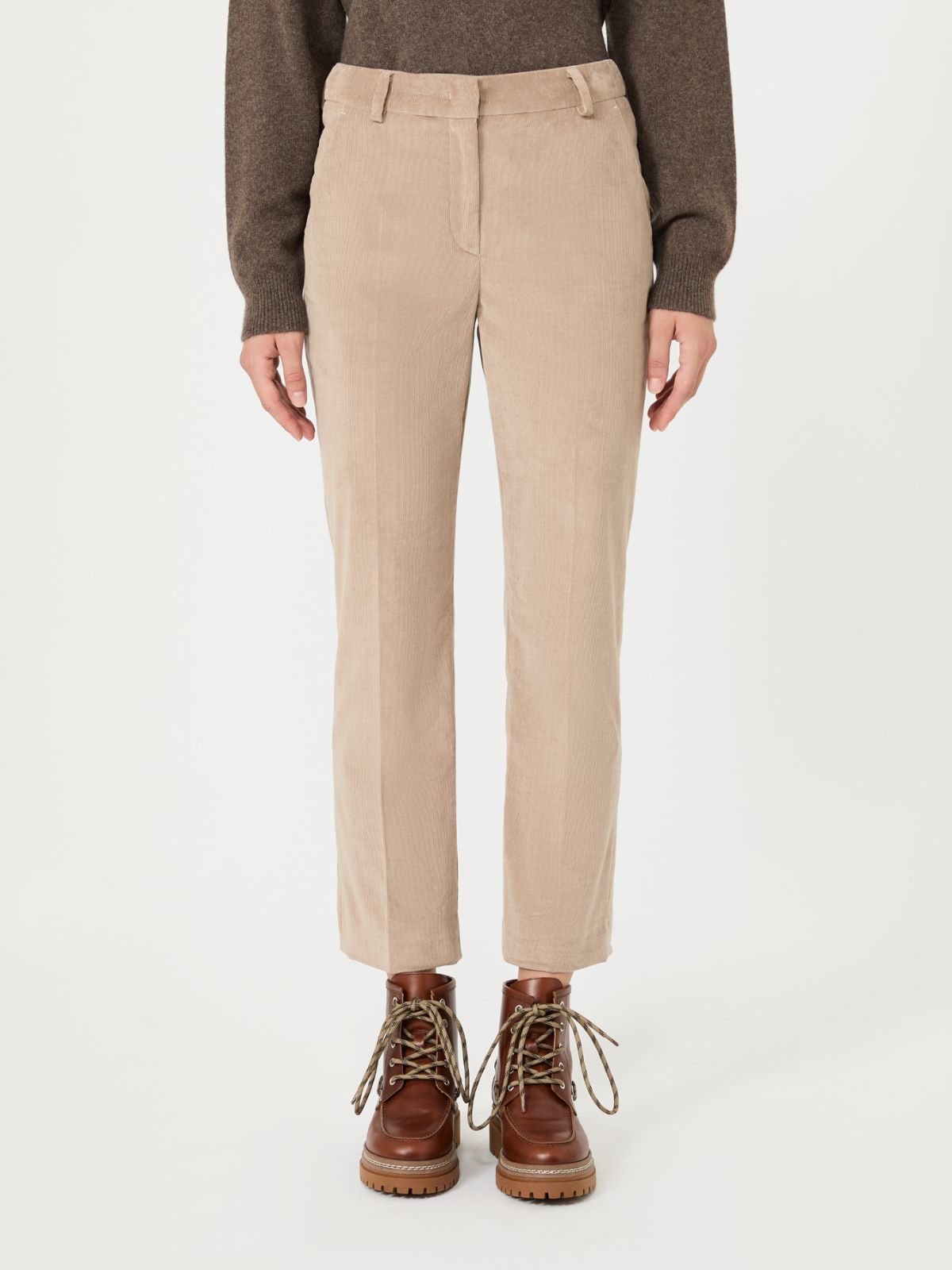 Cotton velvet cropped trousers - Weekend Max Mara - 2