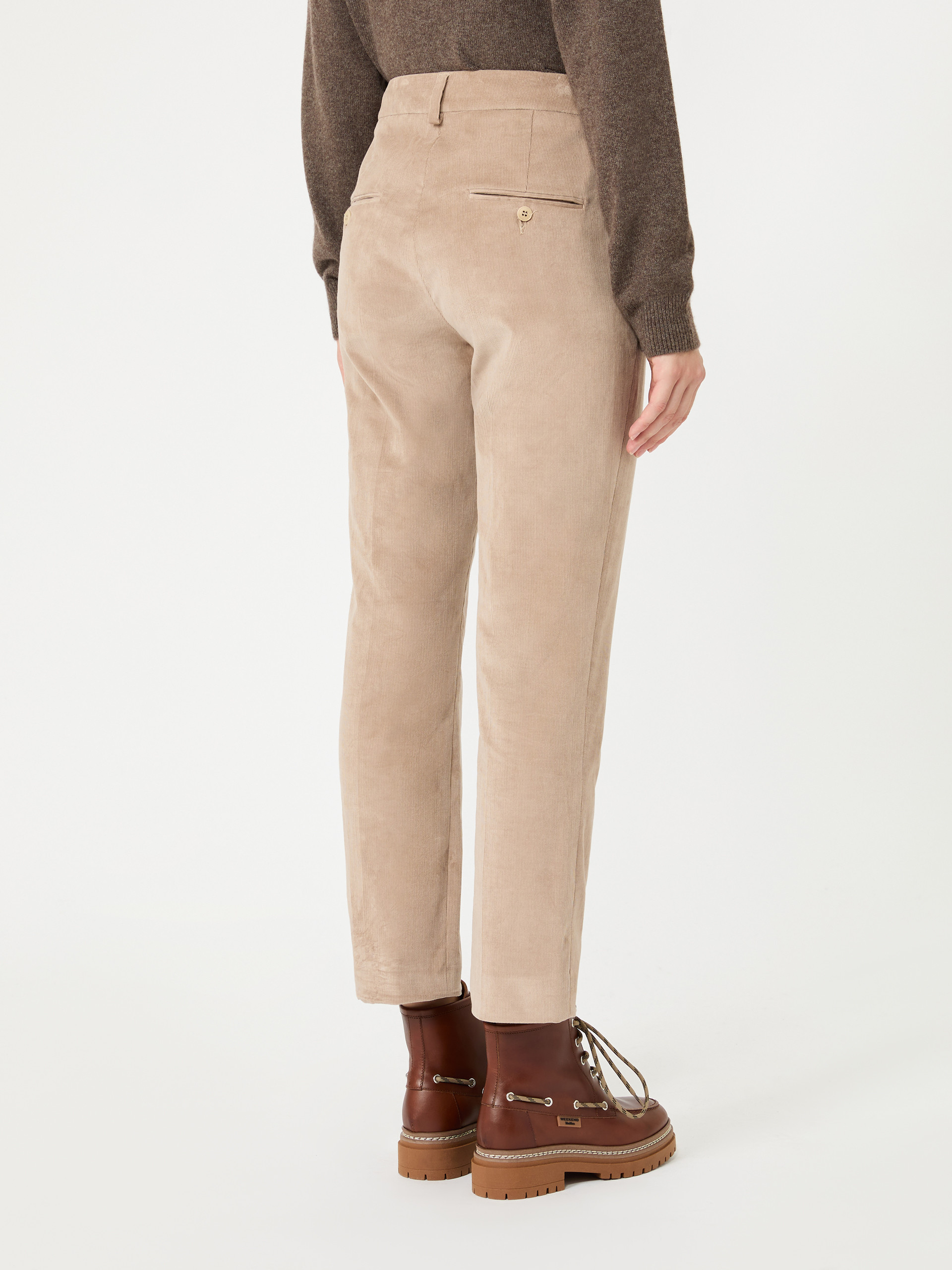 Cotton velvet cropped trousers - Weekend Max Mara - 3