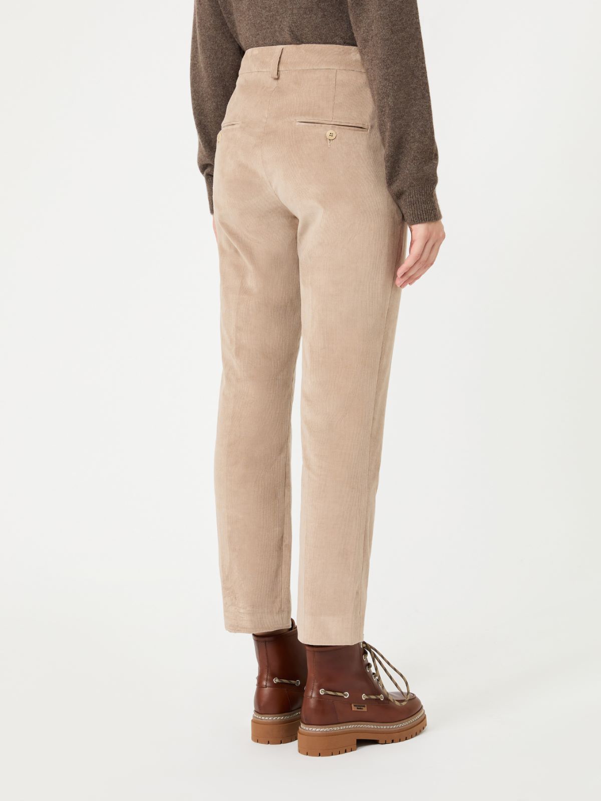 Cotton velvet cropped trousers - Weekend Max Mara - 3