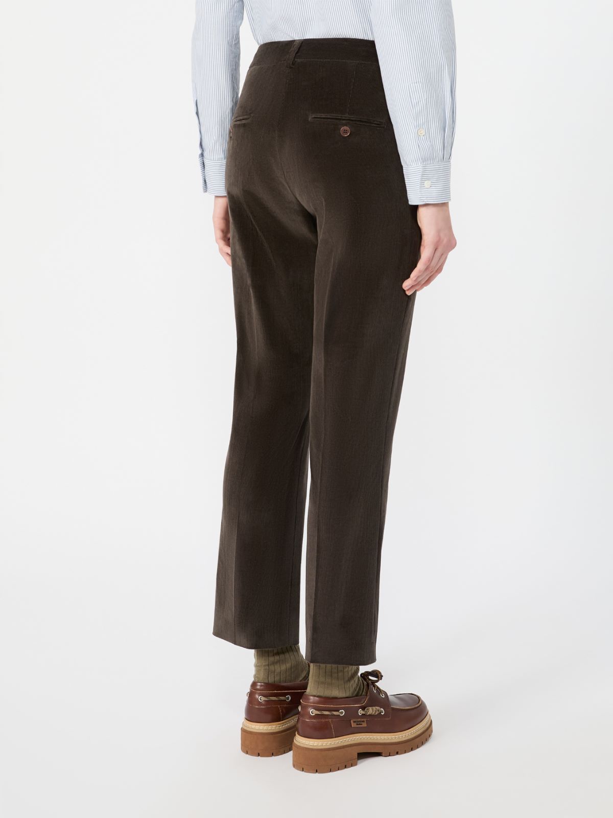 Cotton velvet cropped trousers - Weekend Max Mara - 3