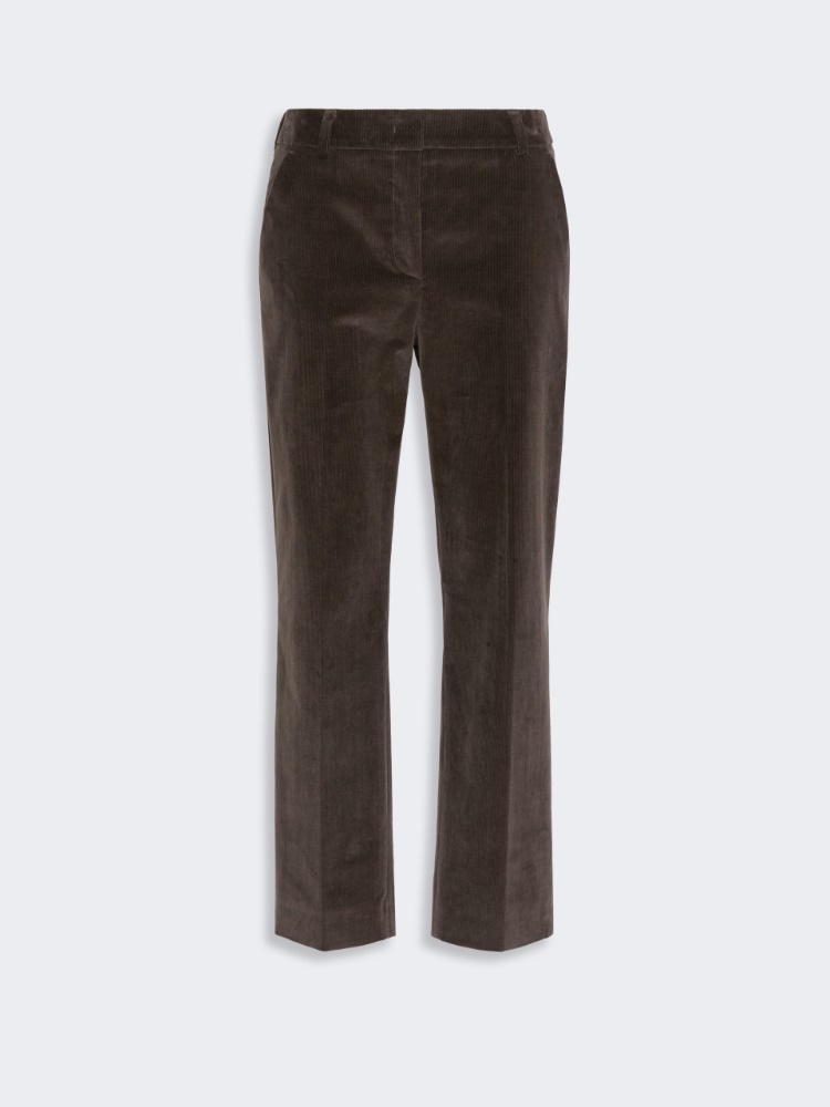Cotton velvet cropped trousers - Weekend Max Mara - 2