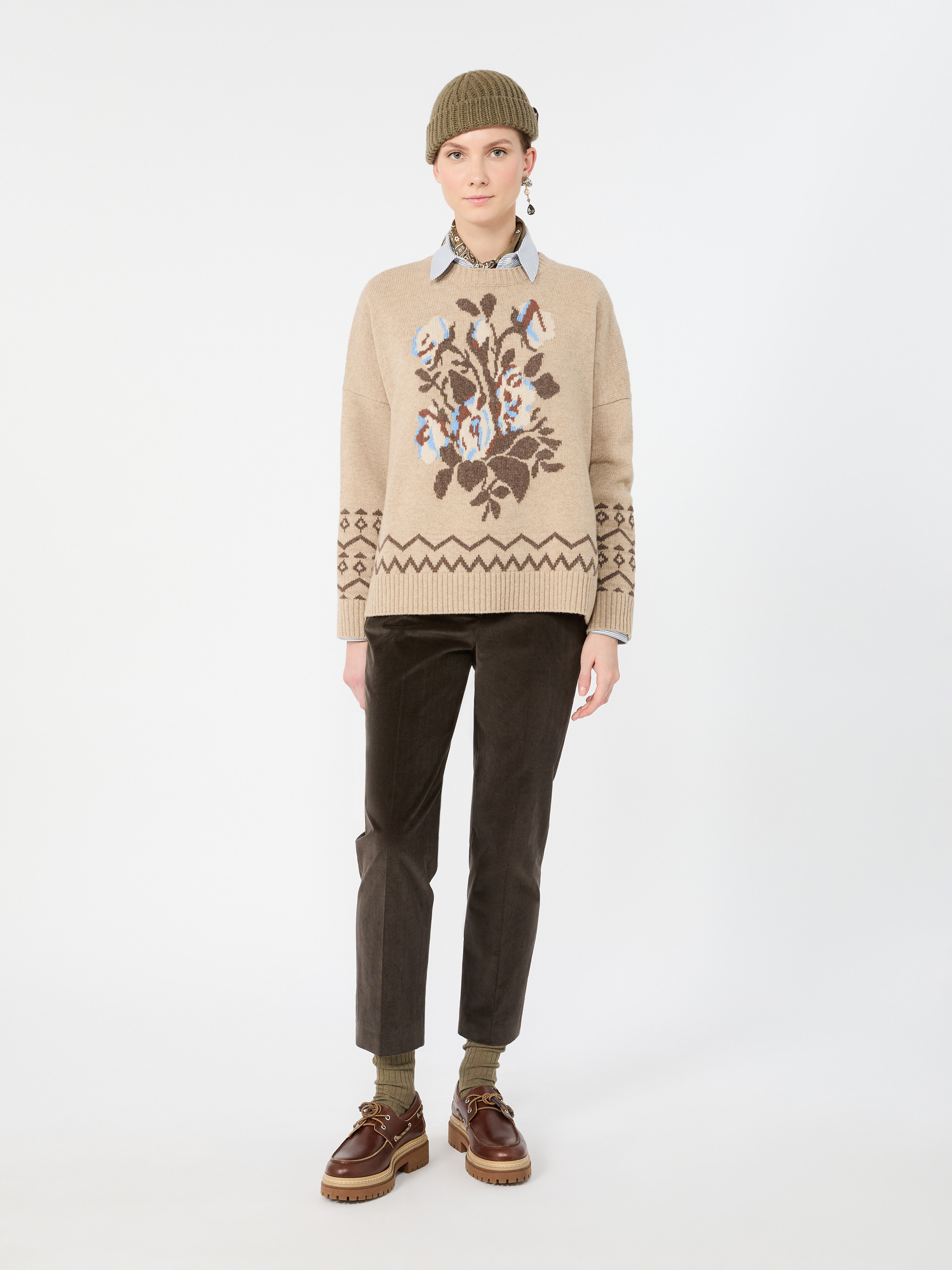 Cotton velvet cropped trousers - Weekend Max Mara