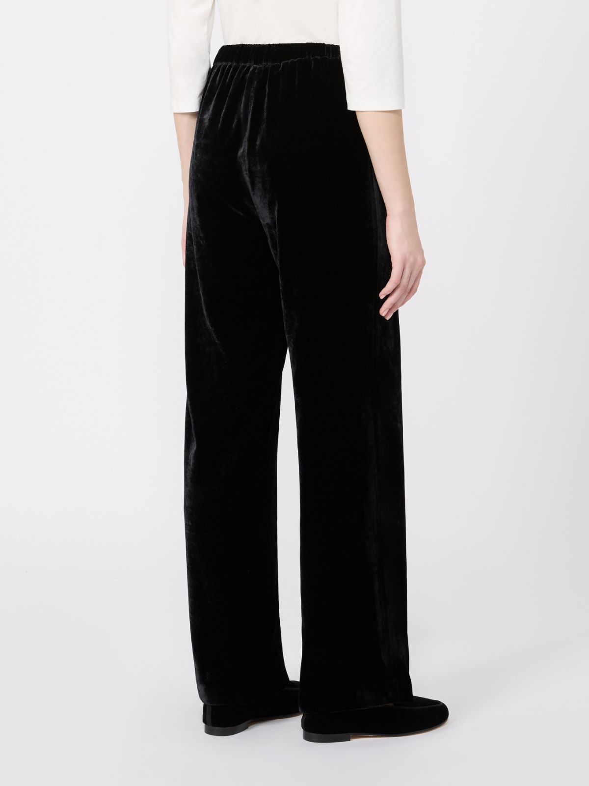 Velvet palazzo trouser - Weekend Max Mara - 3