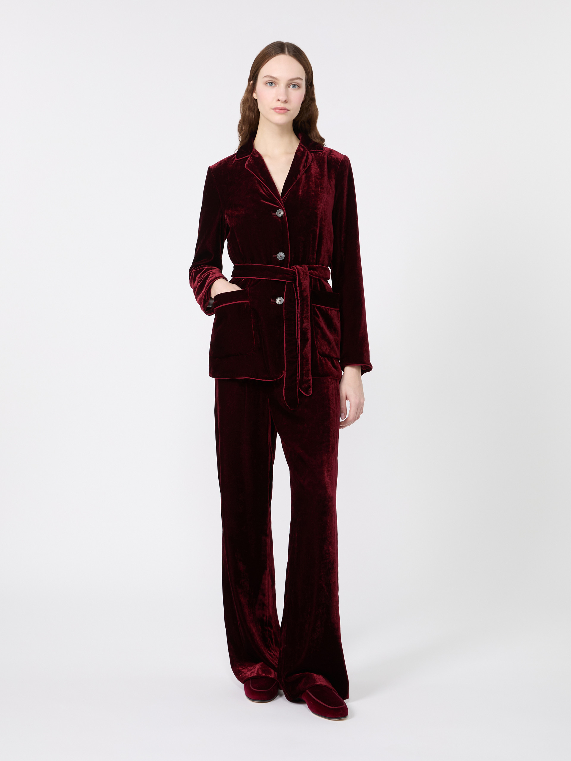 Velvet palazzo trouser - Weekend Max Mara