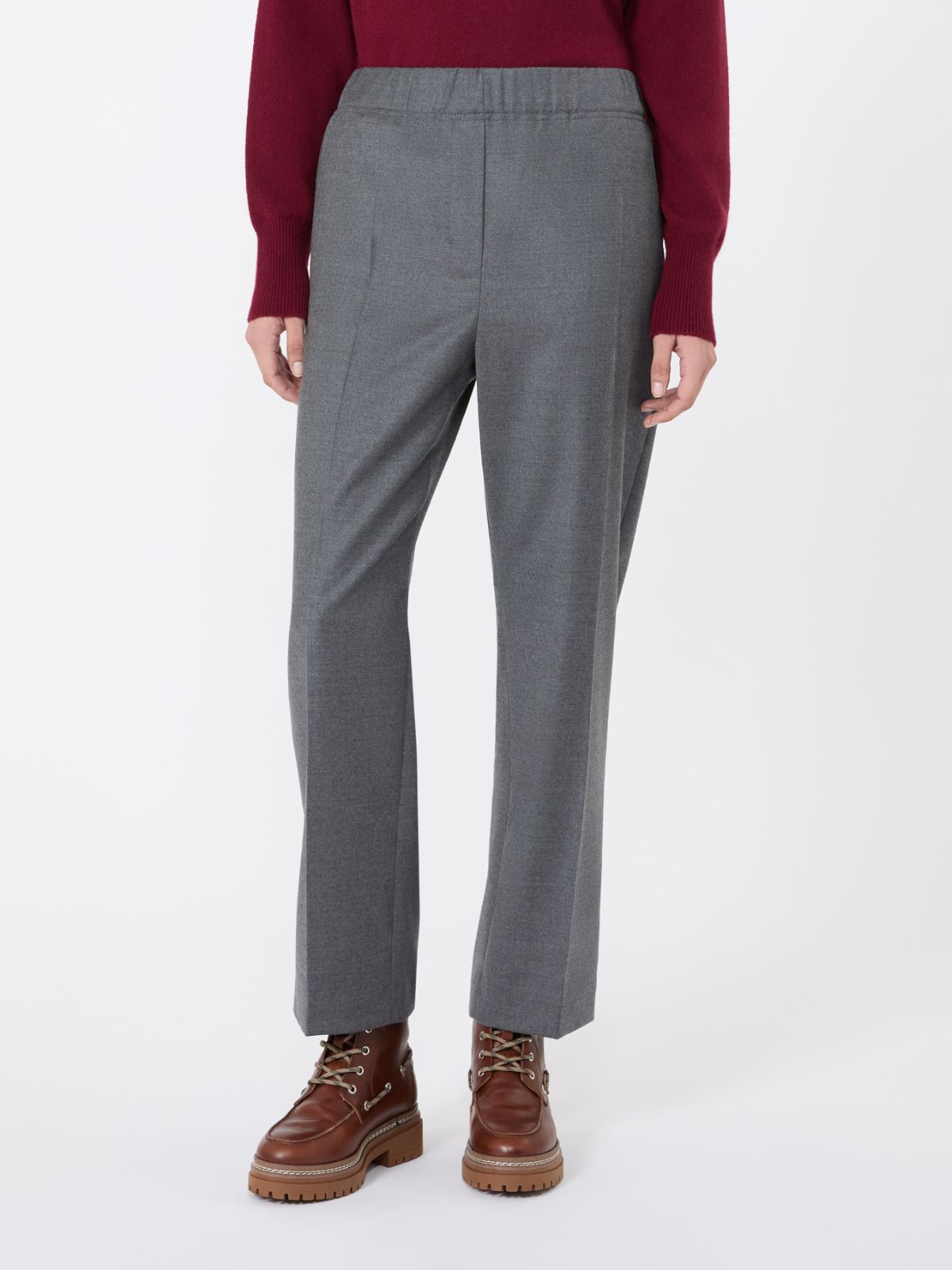 Stretch wool flannel trousers - Weekend Max Mara - 2
