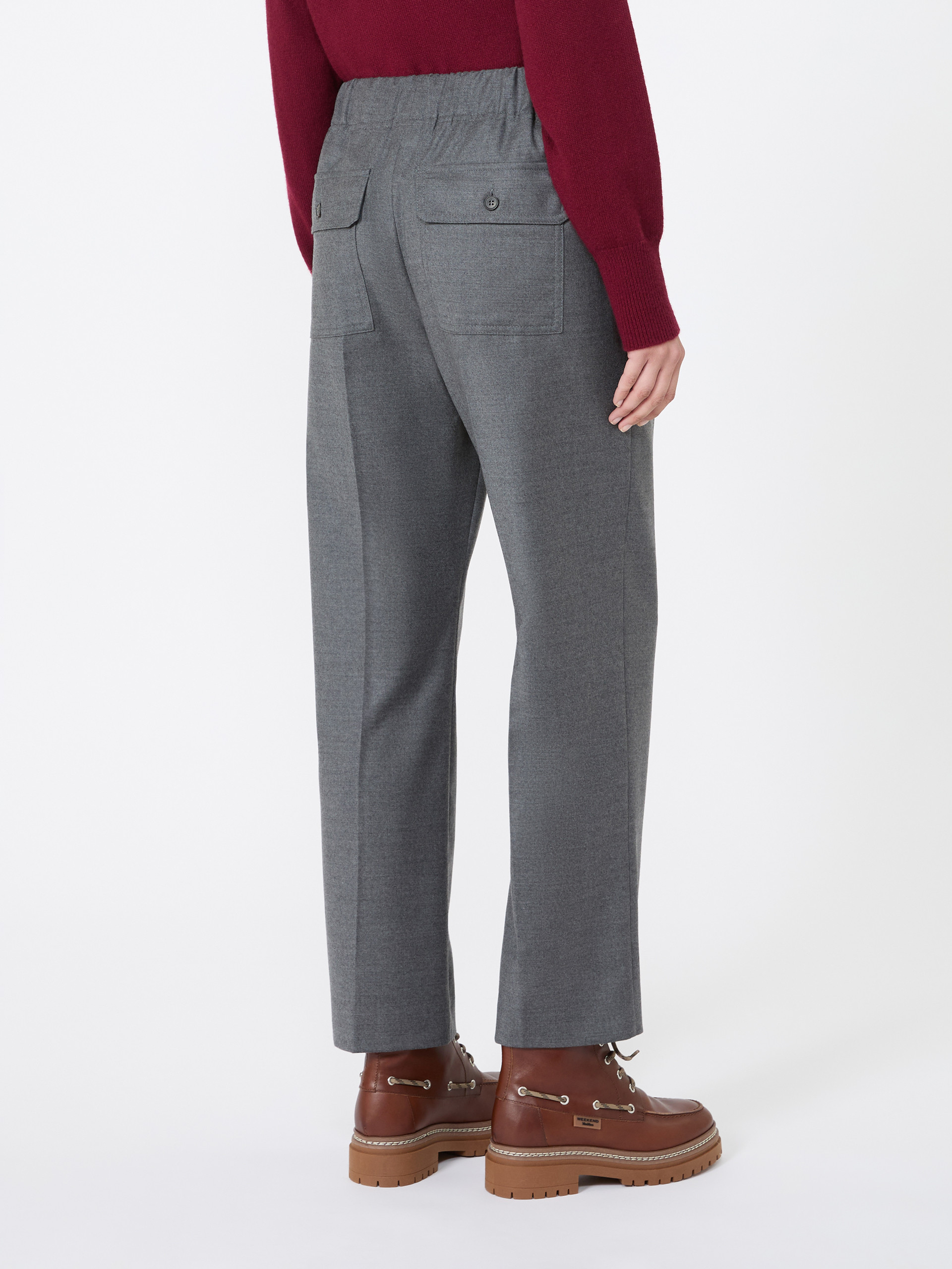 Stretch wool flannel trousers - Weekend Max Mara - 3
