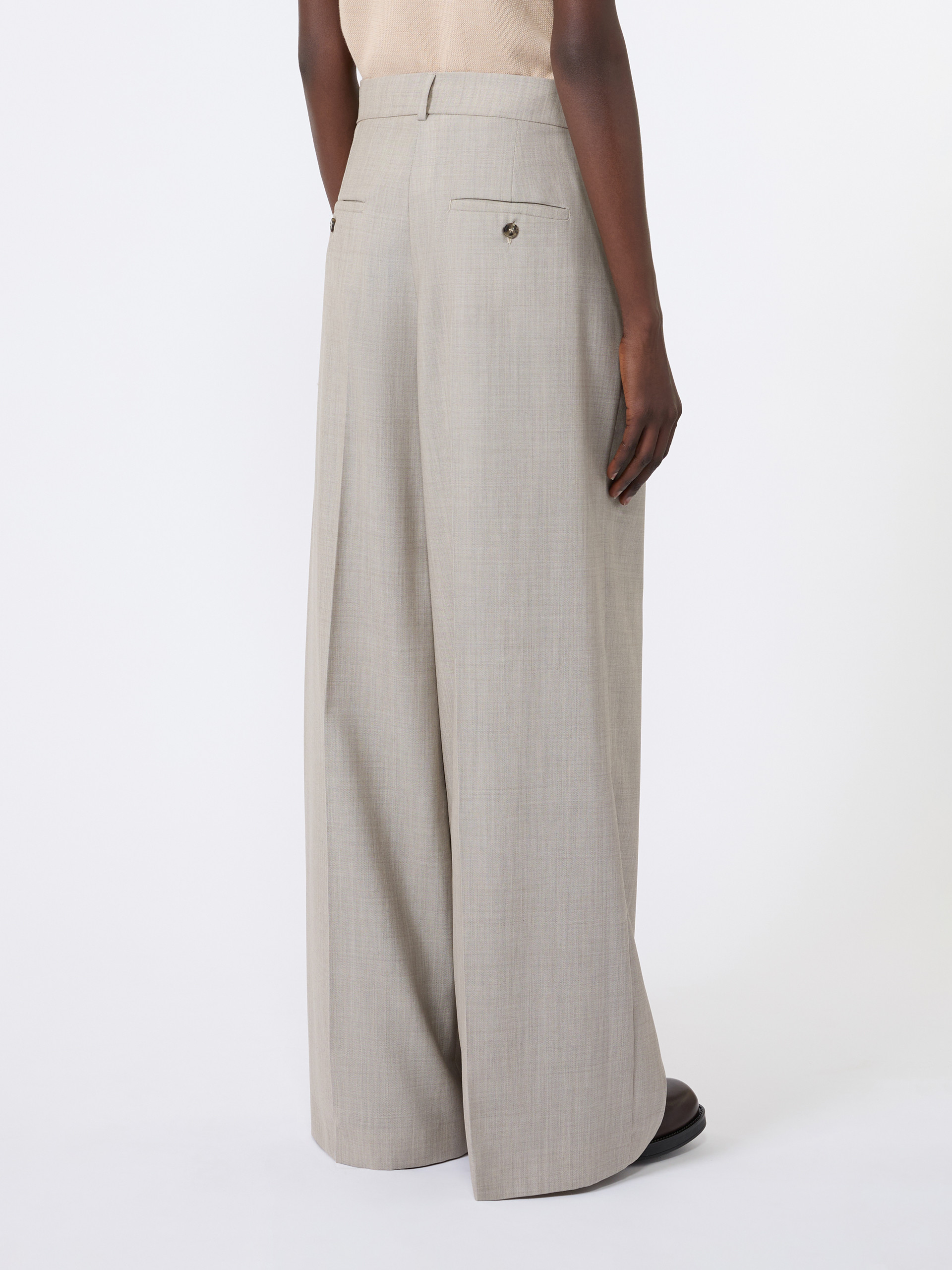 Wide-leg woollen cloth trousers - Weekend Max Mara - 3
