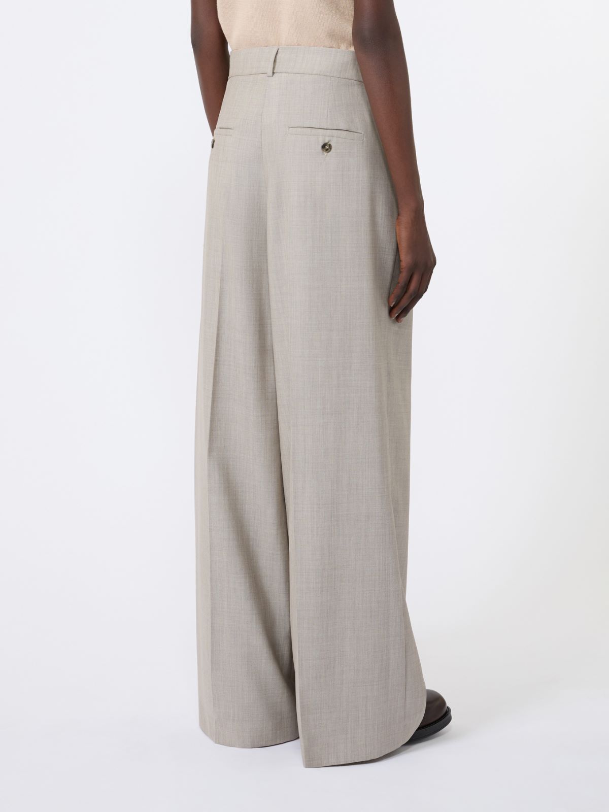 Wide-leg woollen cloth trousers - Weekend Max Mara - 3