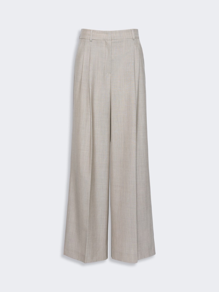 Wide-leg woollen cloth trousers - Weekend Max Mara