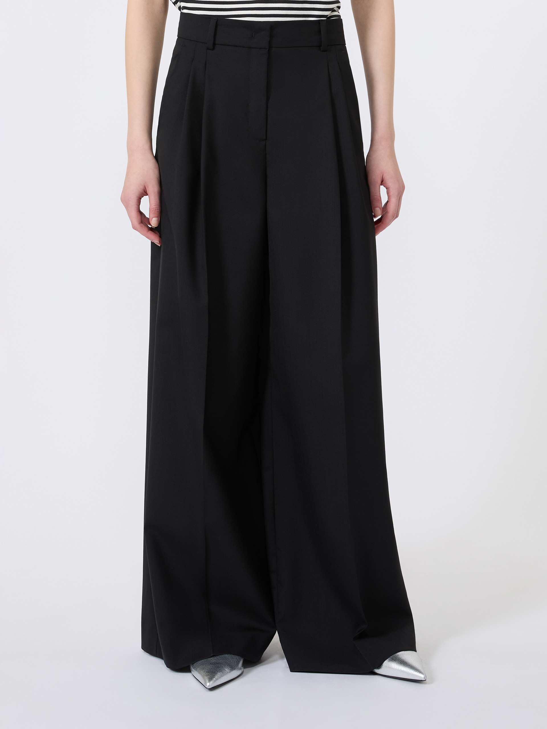 Wide-leg woollen cloth trousers - Weekend Max Mara - 2