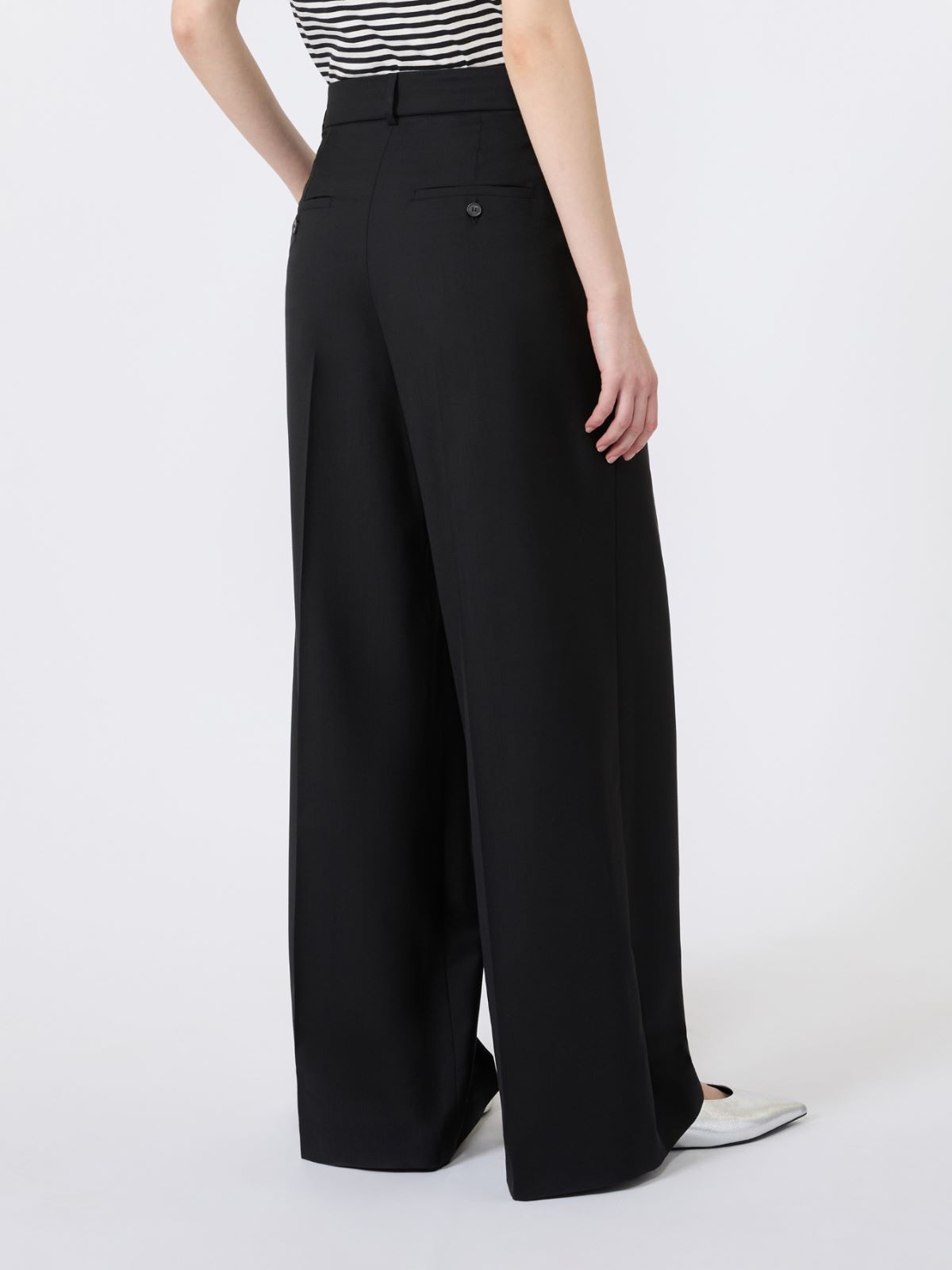 Wide-leg woollen cloth trousers - Weekend Max Mara - 3