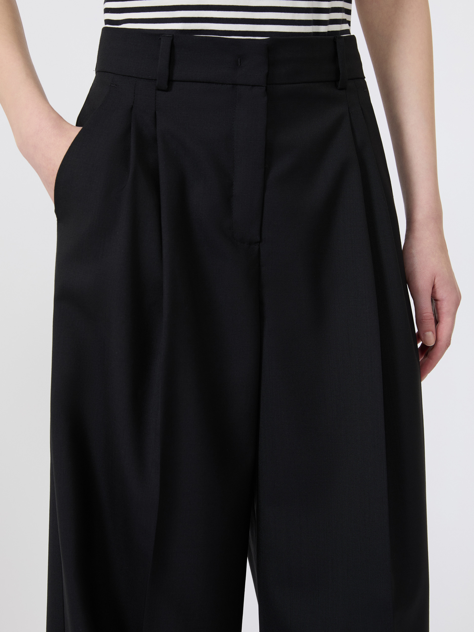 Wide-leg woollen cloth trousers - Weekend Max Mara - 4
