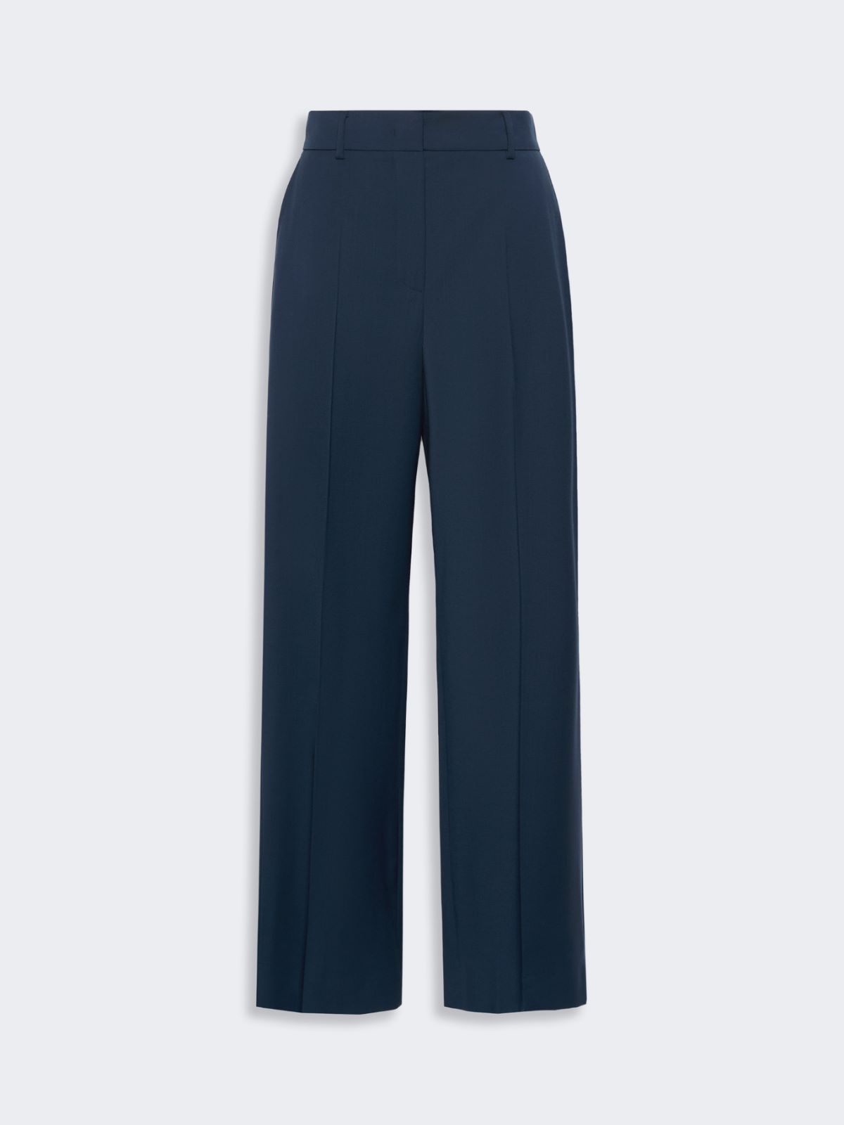 Stretch wool palazzo trousers - NAVY - Weekend Max Mara - 4