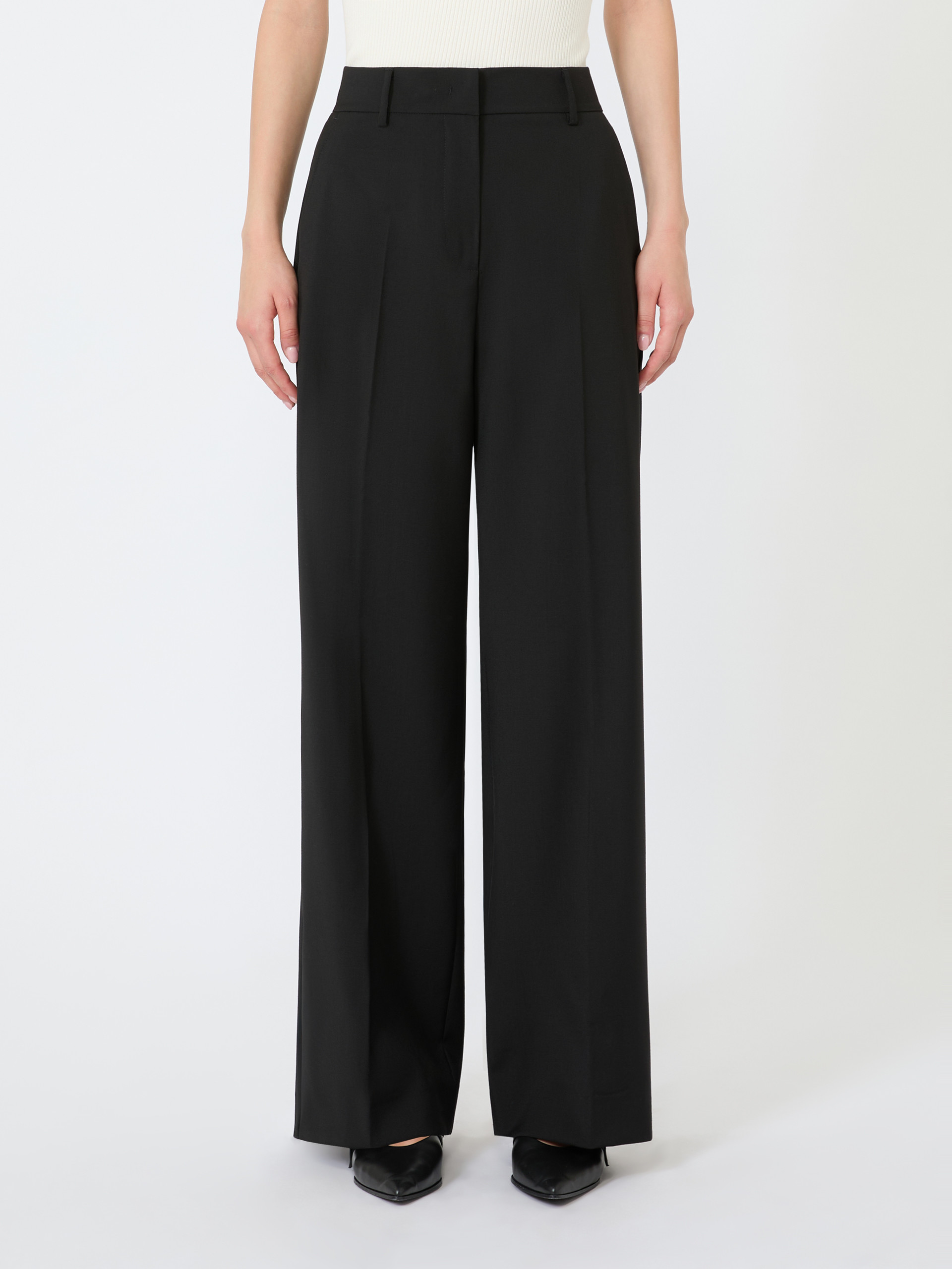 Pantalone palazzo in lana stretch - Weekend Max Mara - 2
