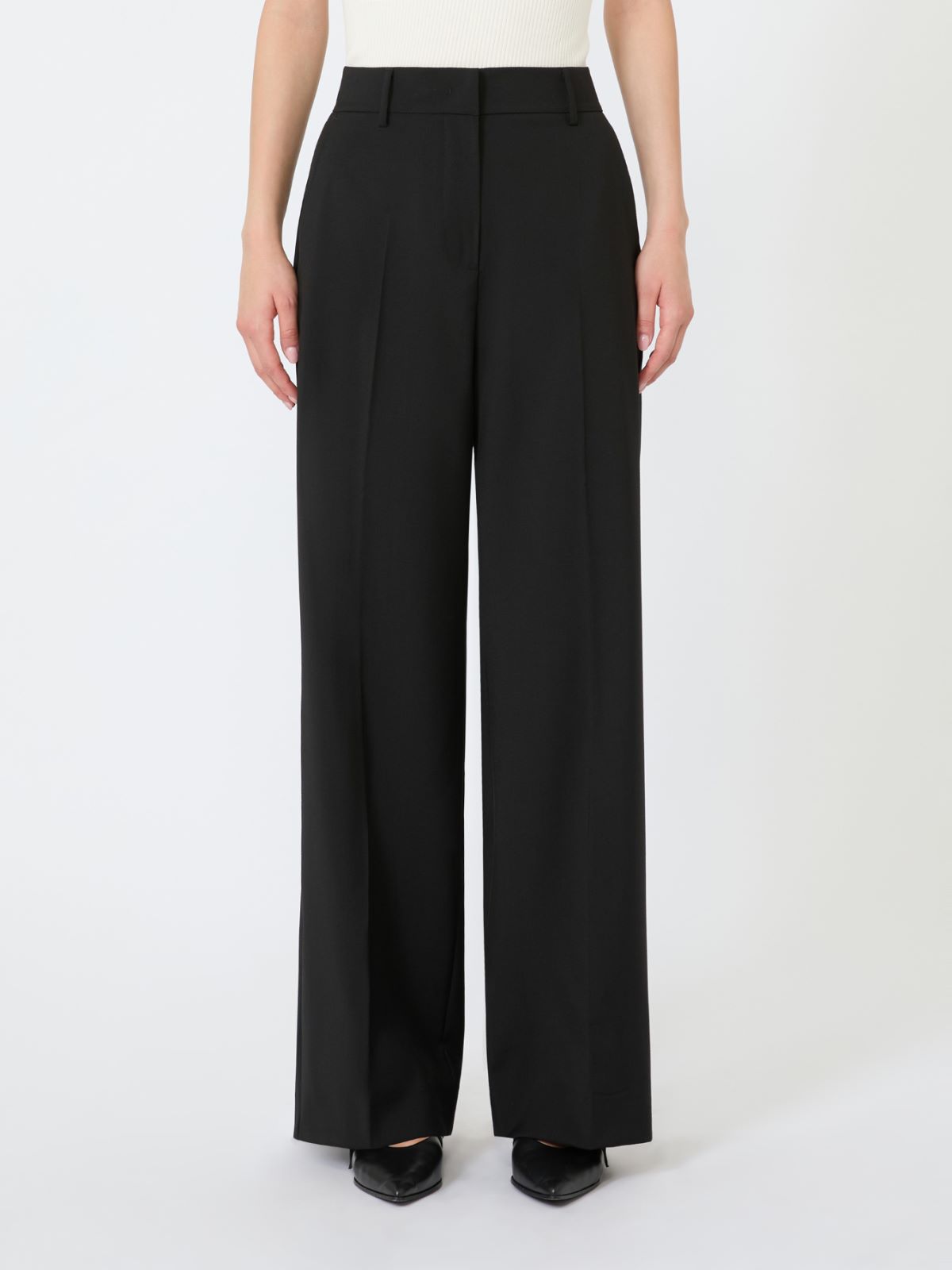Pantalone palazzo in lana stretch - Weekend Max Mara - 2