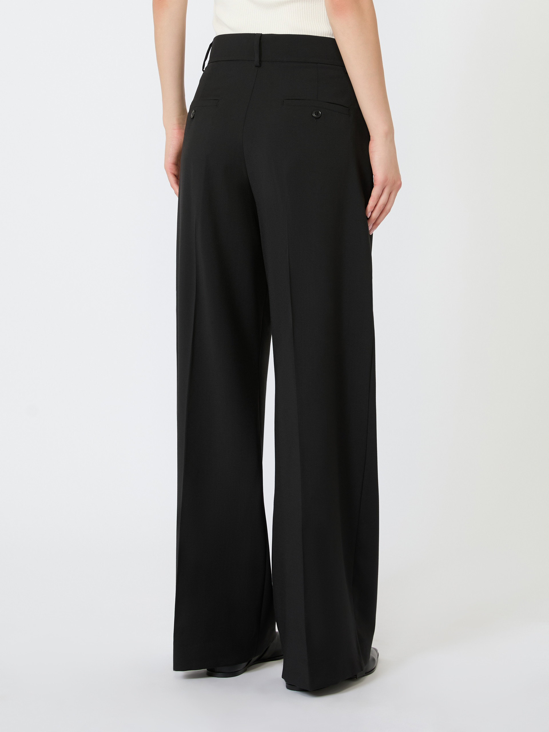 Pantalone palazzo in lana stretch - Weekend Max Mara - 3