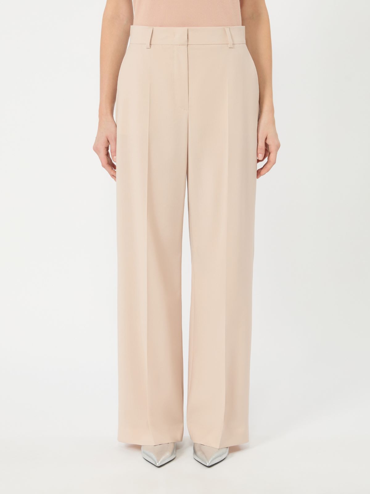 Stretch wool palazzo trousers - POWDER - Weekend Max Mara - 2