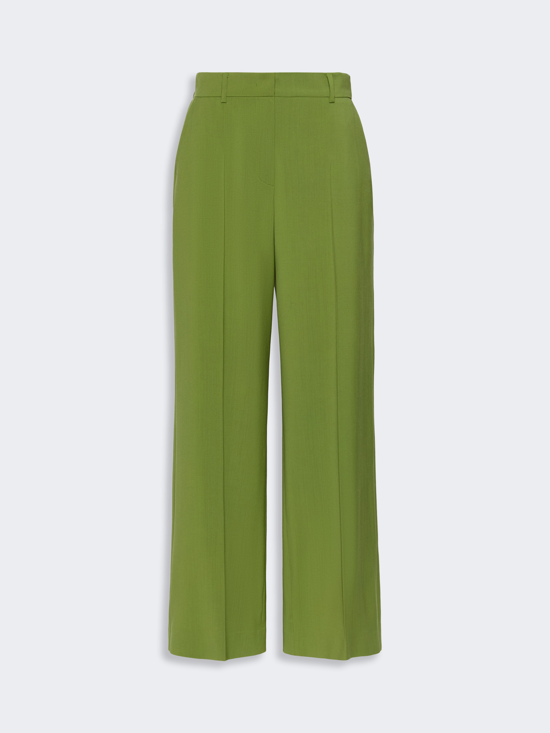 Stretch wool palazzo trousers - GREEN - Weekend Max Mara - 4