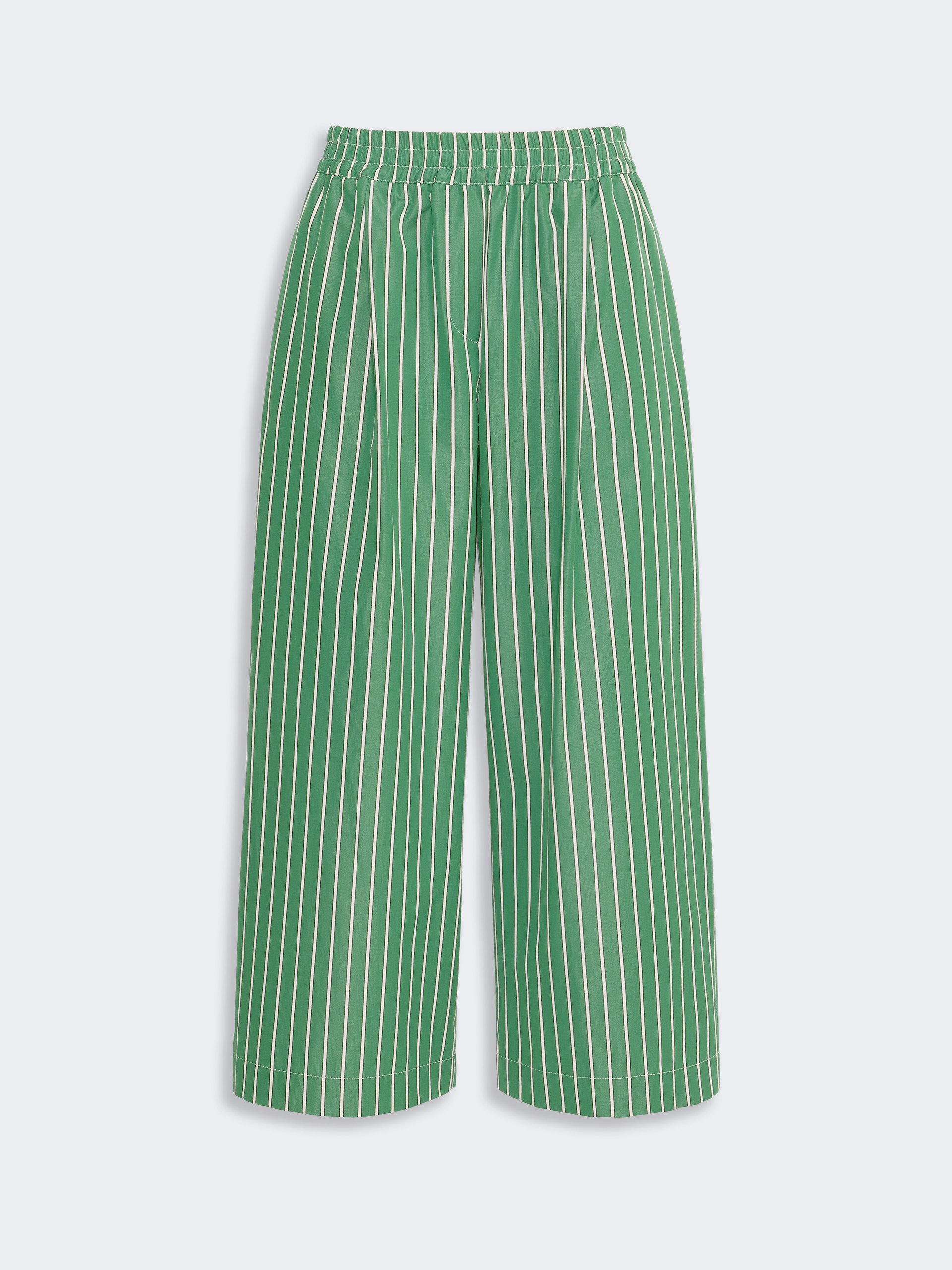 Cotton poplin trousers - GREEN - Weekend Max Mara - 4
