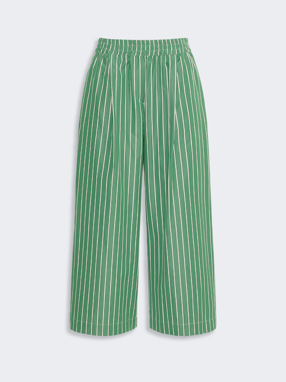 Cotton poplin trousers - GREEN - Weekend Max Mara - 4