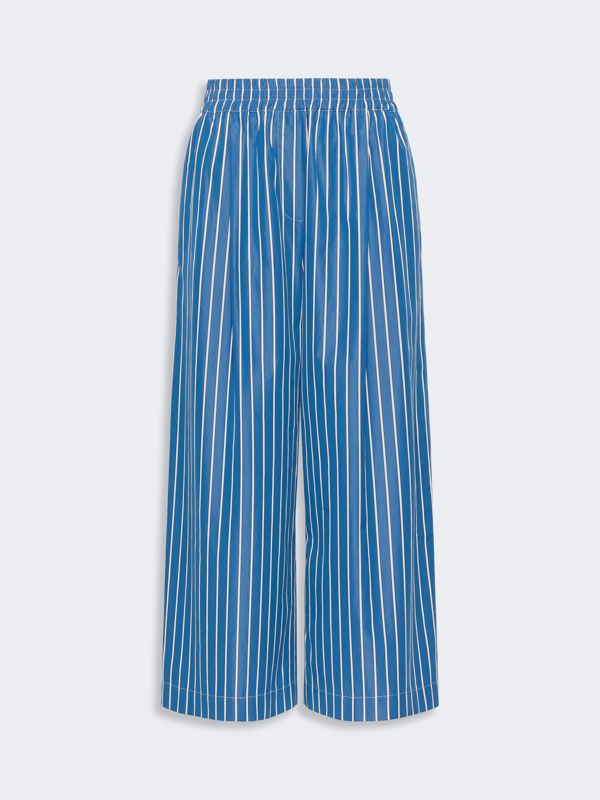 Cotton poplin trousers - CORNFLOWER BLUE - Weekend Max Mara - 4