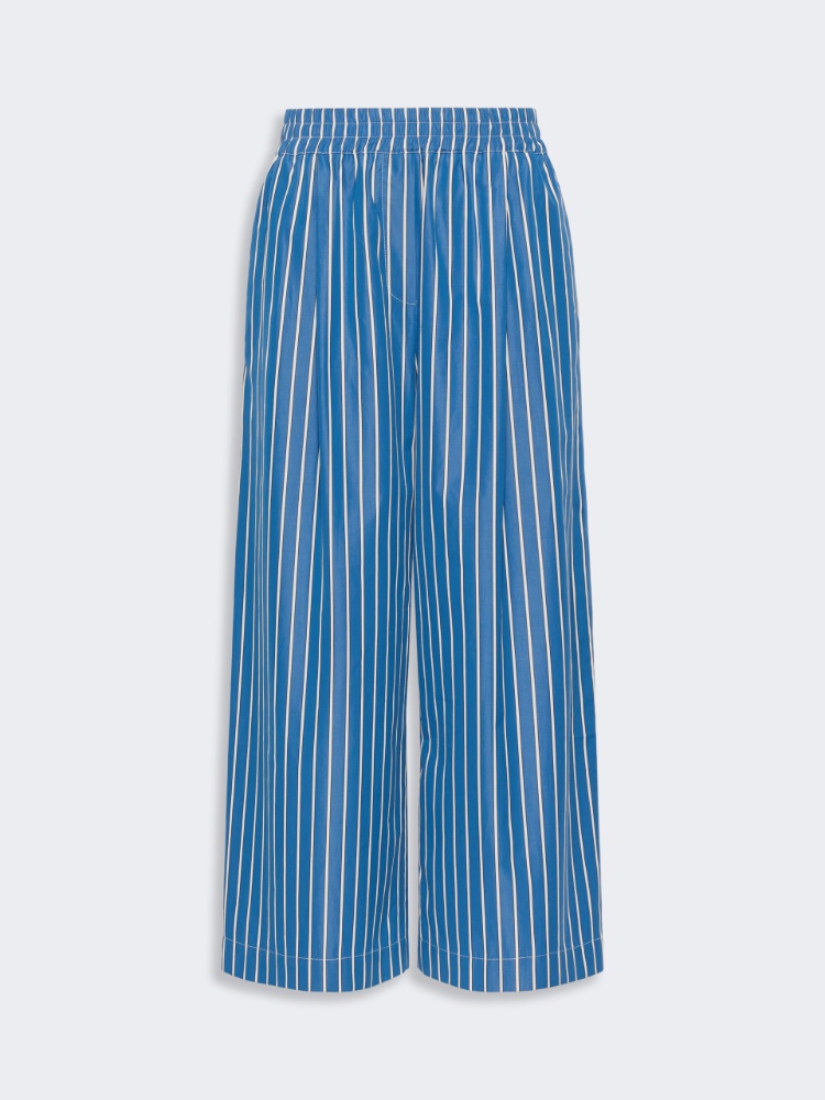Cotton poplin trousers - CORNFLOWER BLUE - Weekend Max Mara