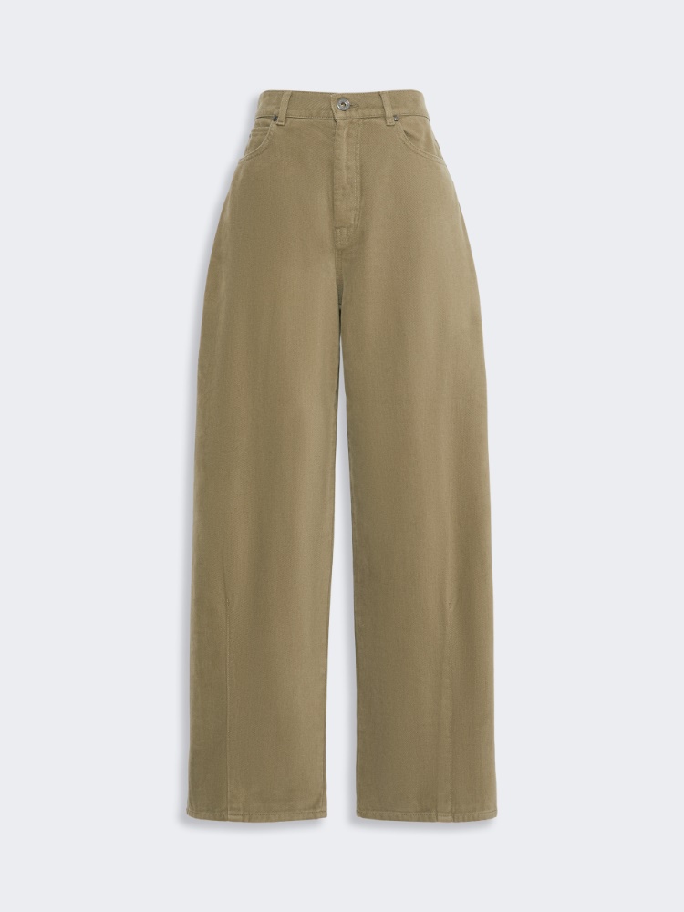Cotton drill trousers - Weekend Max Mara