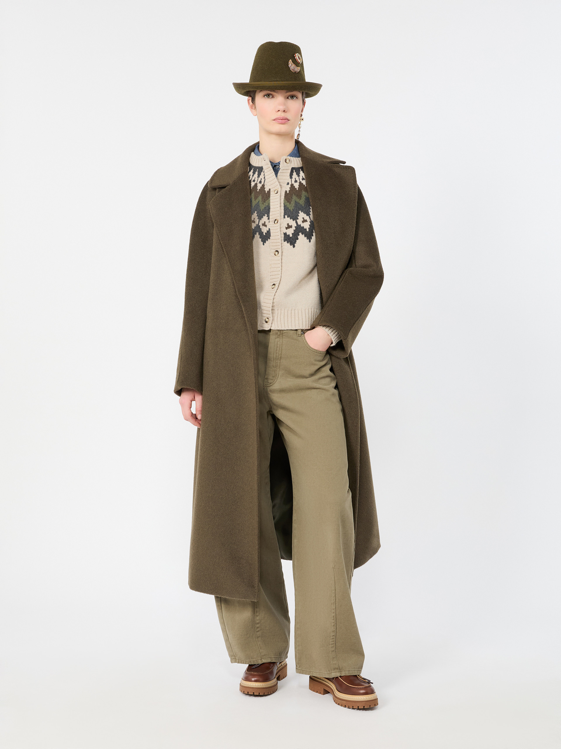 Cotton drill trousers - Weekend Max Mara