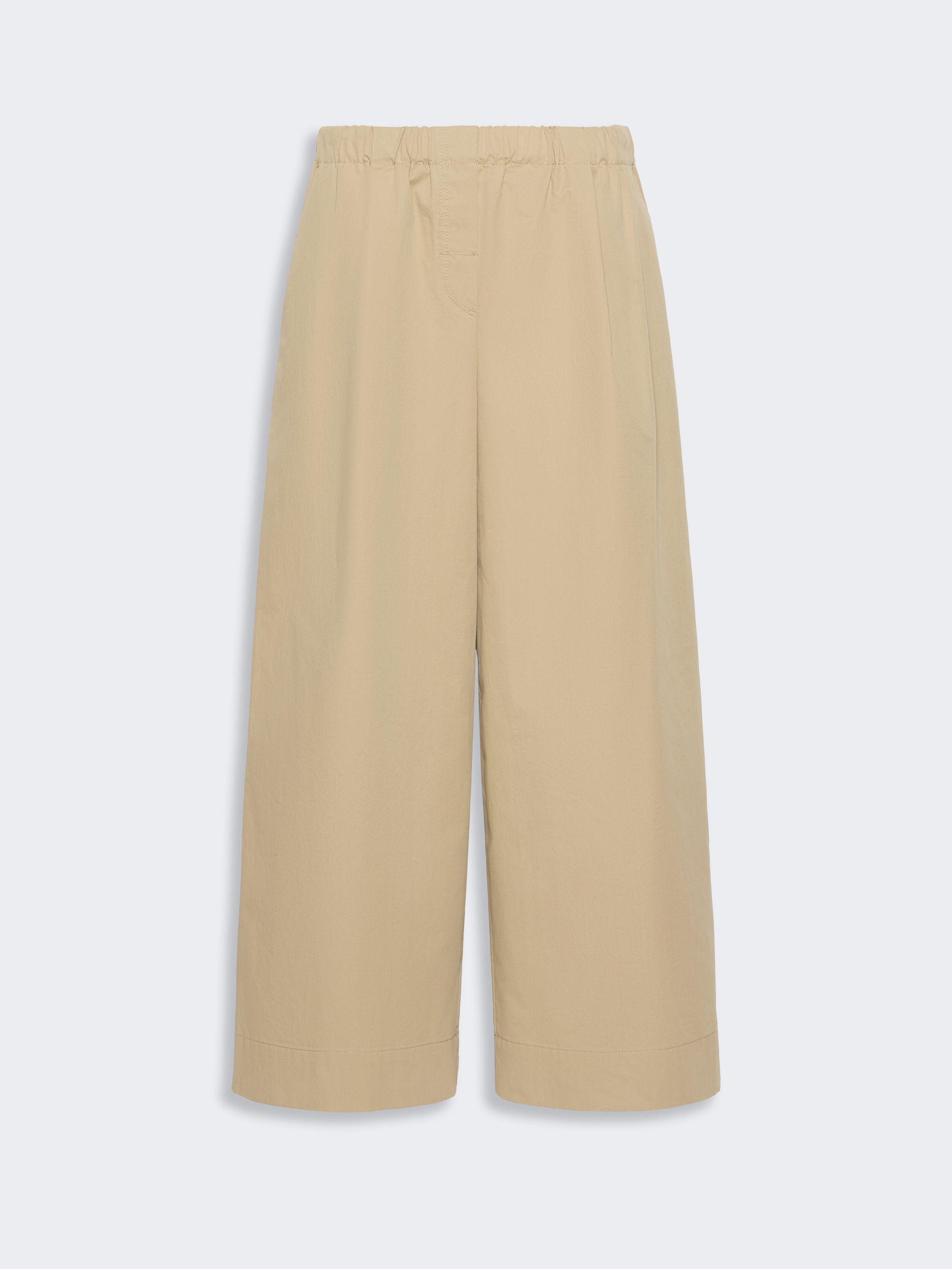 Flared cotton gabardine trousers - BEIGE - Weekend Max Mara - 4