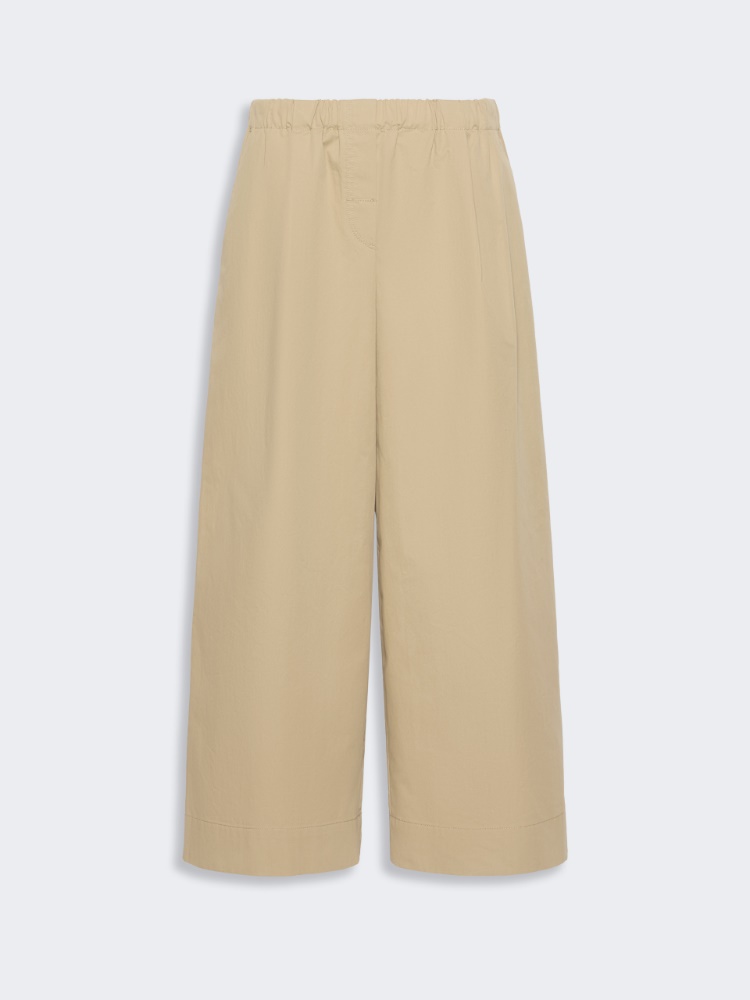 Flared cotton gabardine trousers - BEIGE - Weekend Max Mara - 2