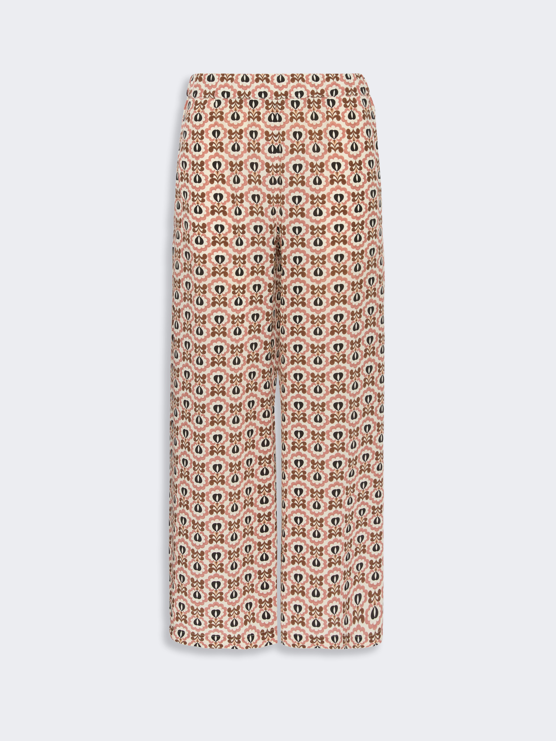 Printed crepe de chine trousers - ANTIQUE ROSE - Weekend Max Mara - 4