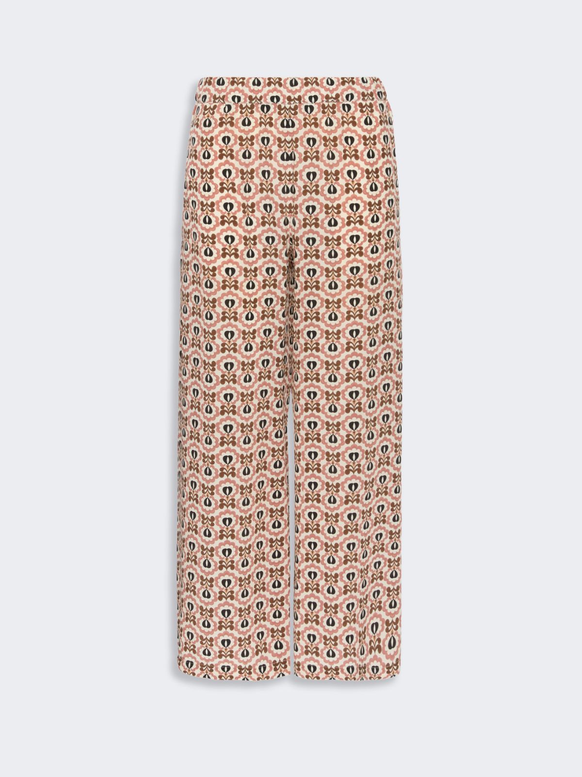 Printed crepe de chine trousers - ANTIQUE ROSE - Weekend Max Mara - 4