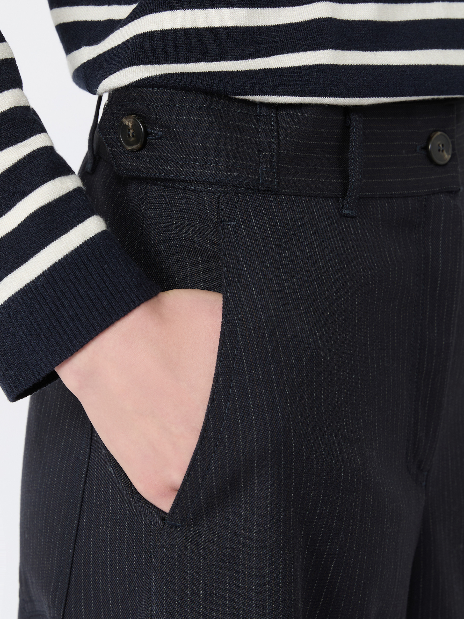 Wool and cotton gabardine trousers - Weekend Max Mara - 4