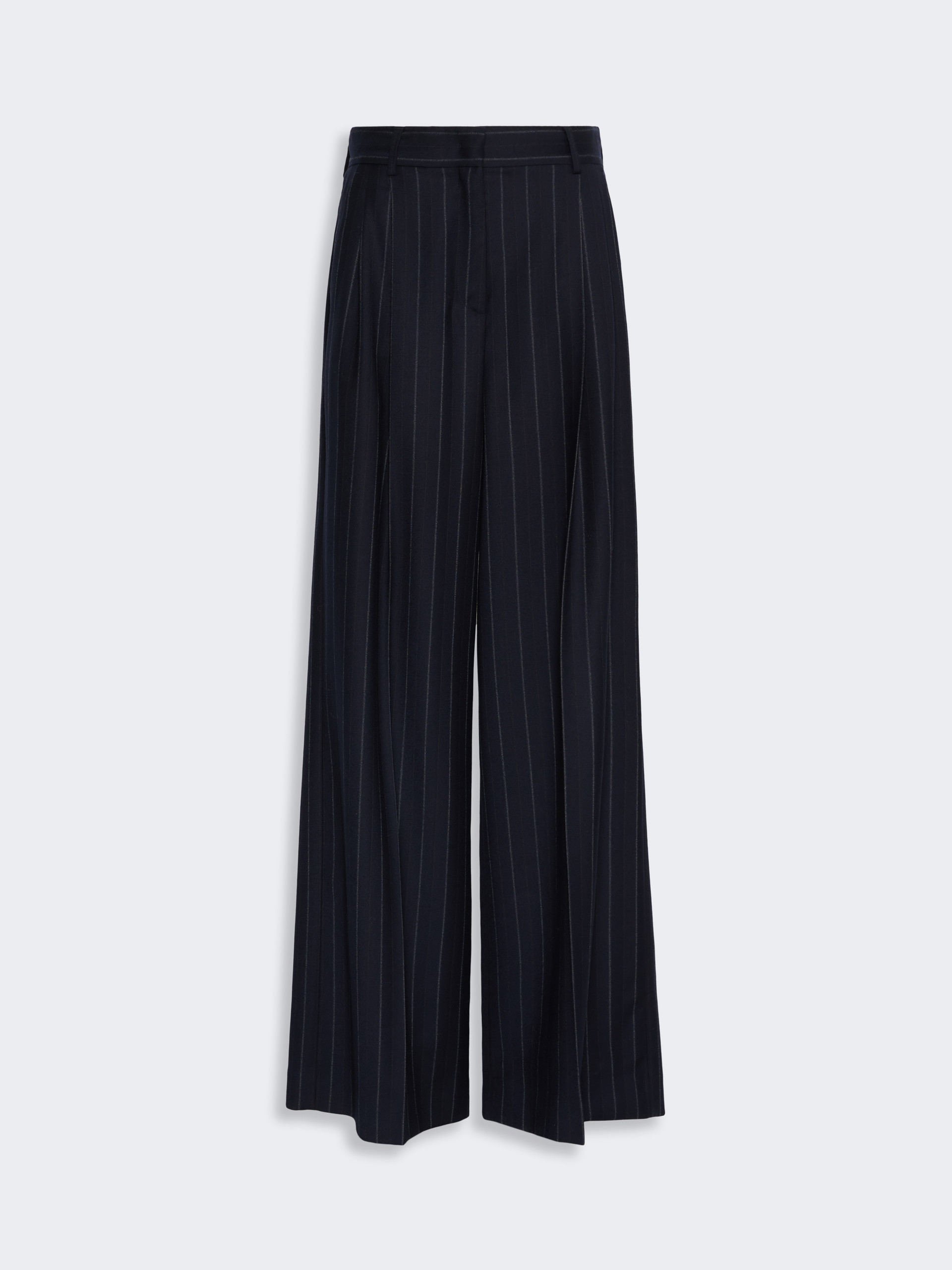Wool pinstriped flannel trousers - Weekend Max Mara - 4