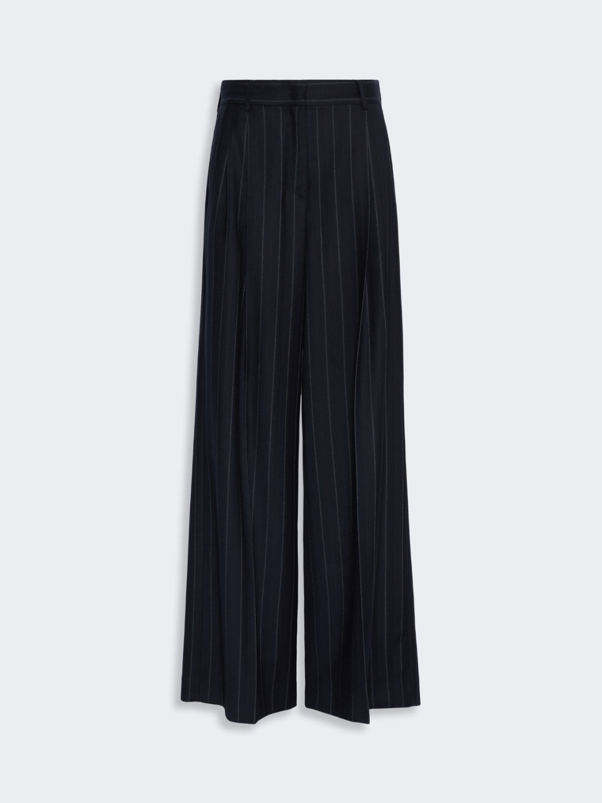 Wool pinstriped flannel trousers - Weekend Max Mara - 4