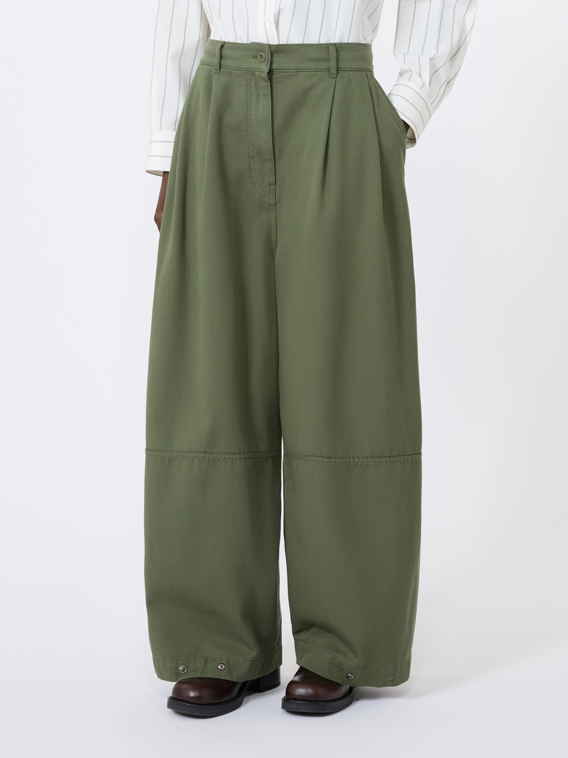 Washed cotton trousers - Weekend Max Mara - 2