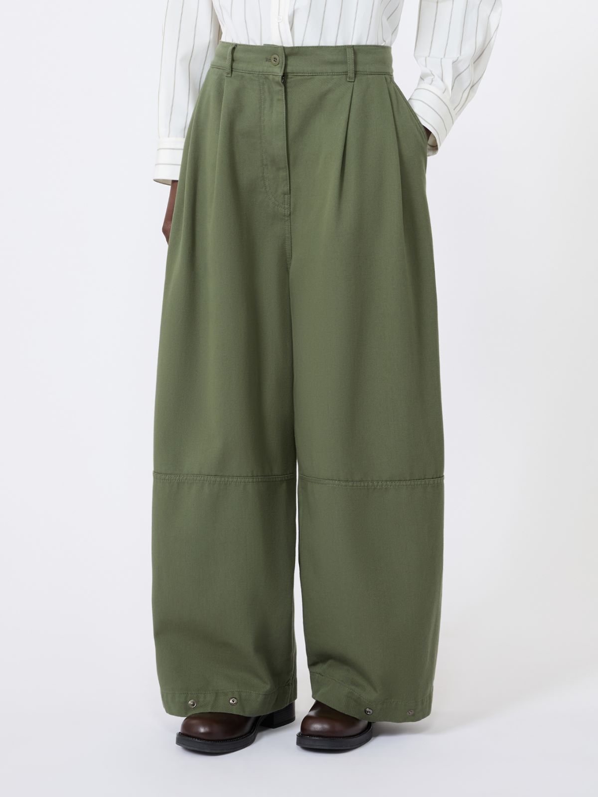 Washed cotton trousers - Weekend Max Mara - 2