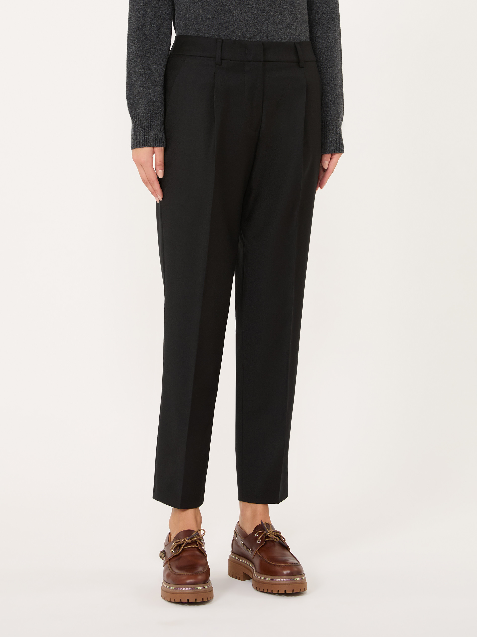 Stretch-flannel cropped trousers - Weekend Max Mara - 2