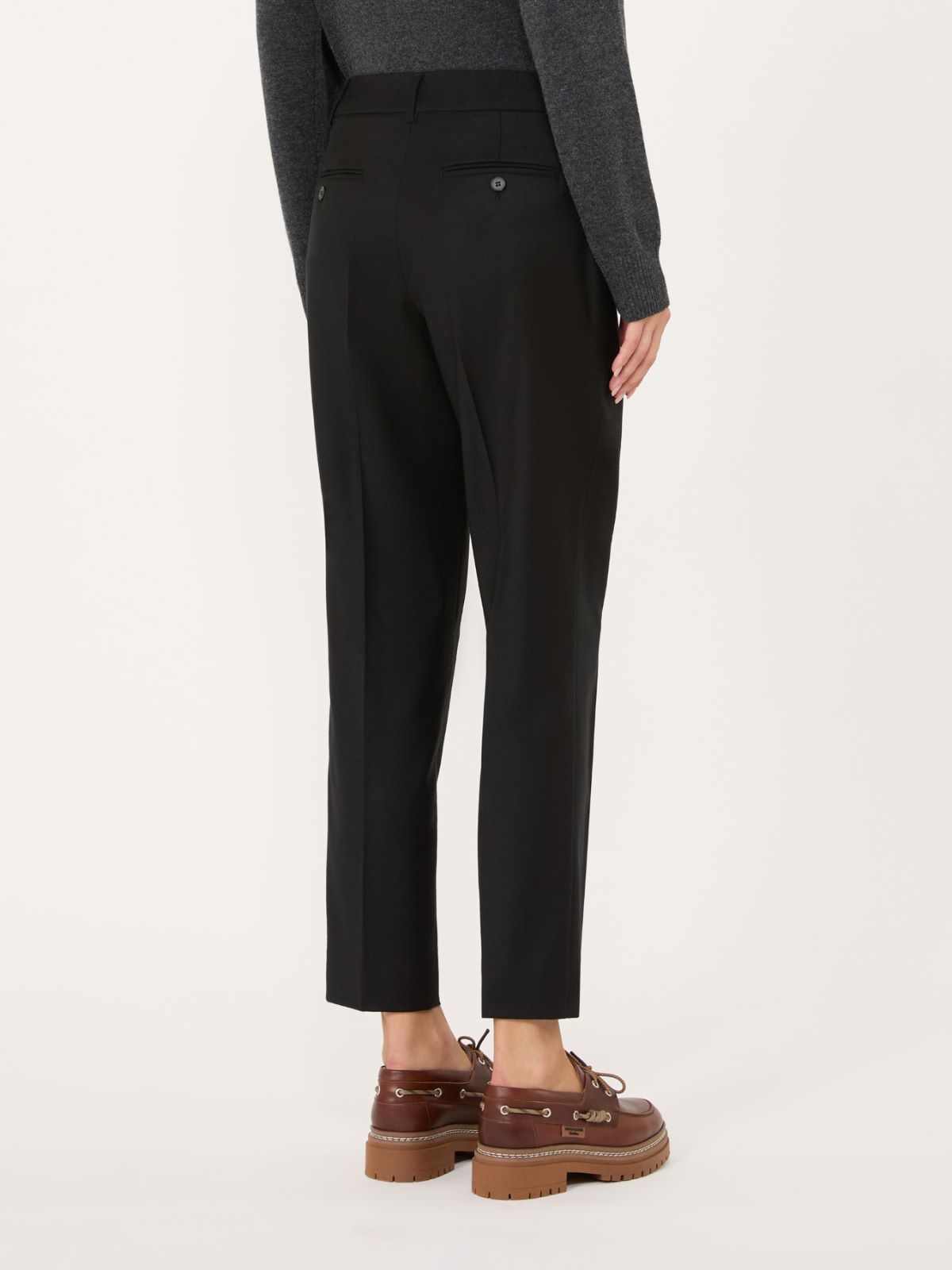 Stretch-flannel cropped trousers - Weekend Max Mara - 3